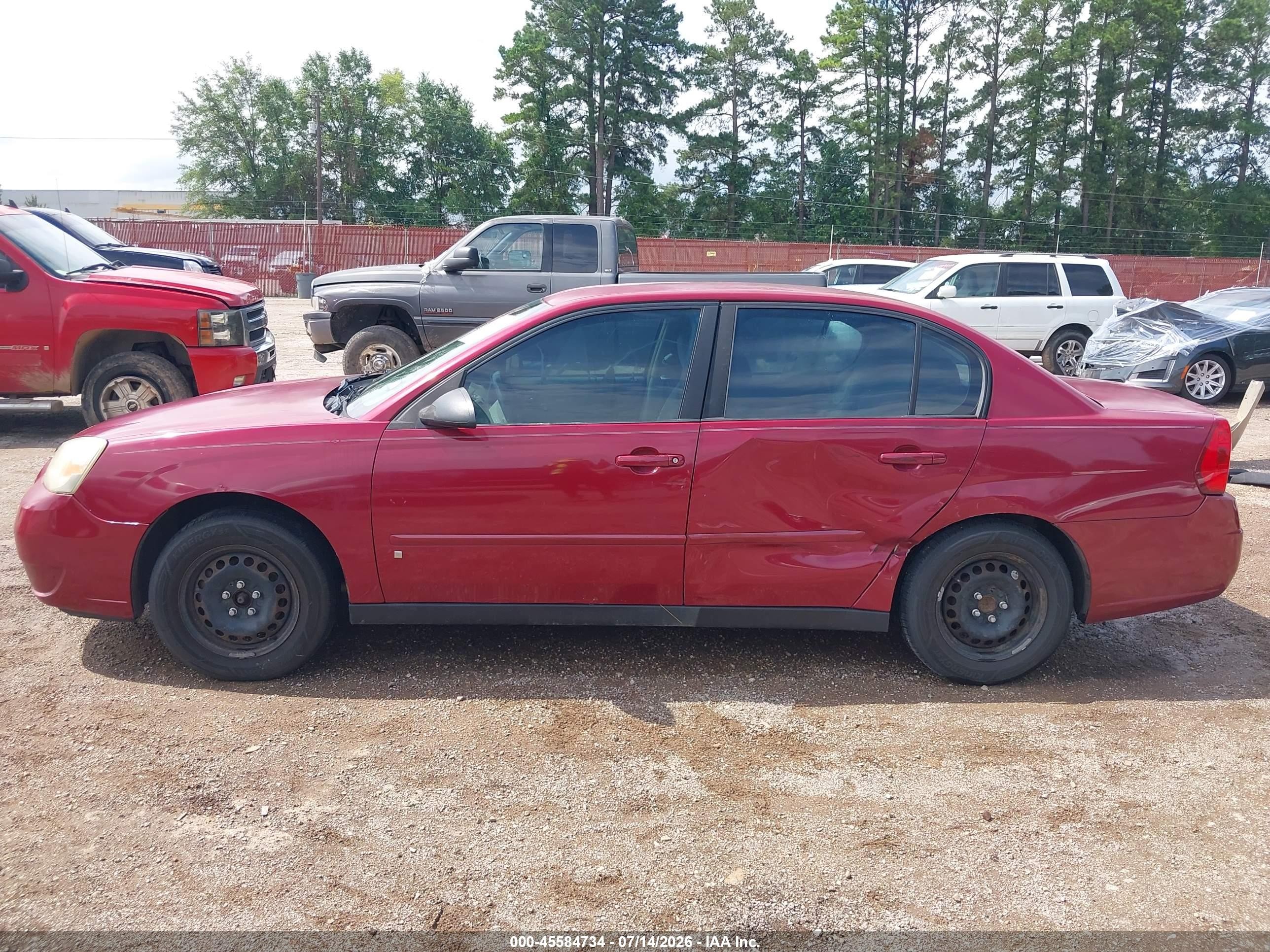 2006 Chevrolet Malibu Ls Maroon vin: 1G1ZS51FX6F298637