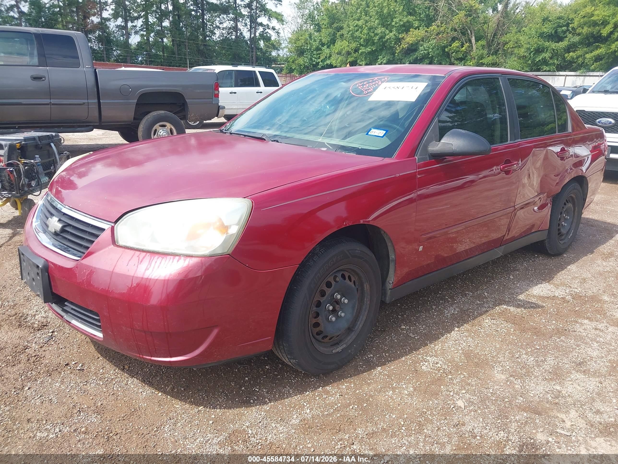 2006 Chevrolet Malibu Ls Maroon vin: 1G1ZS51FX6F298637
