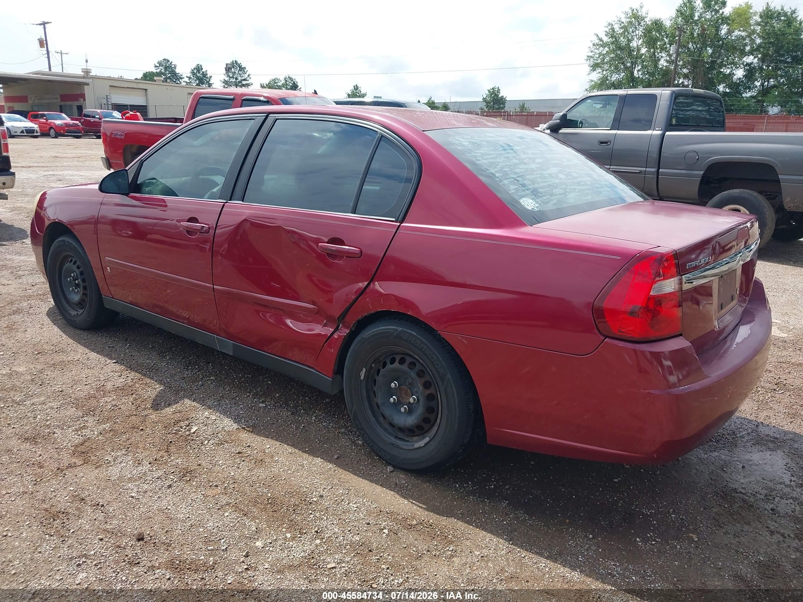 2006 Chevrolet Malibu Ls Maroon vin: 1G1ZS51FX6F298637