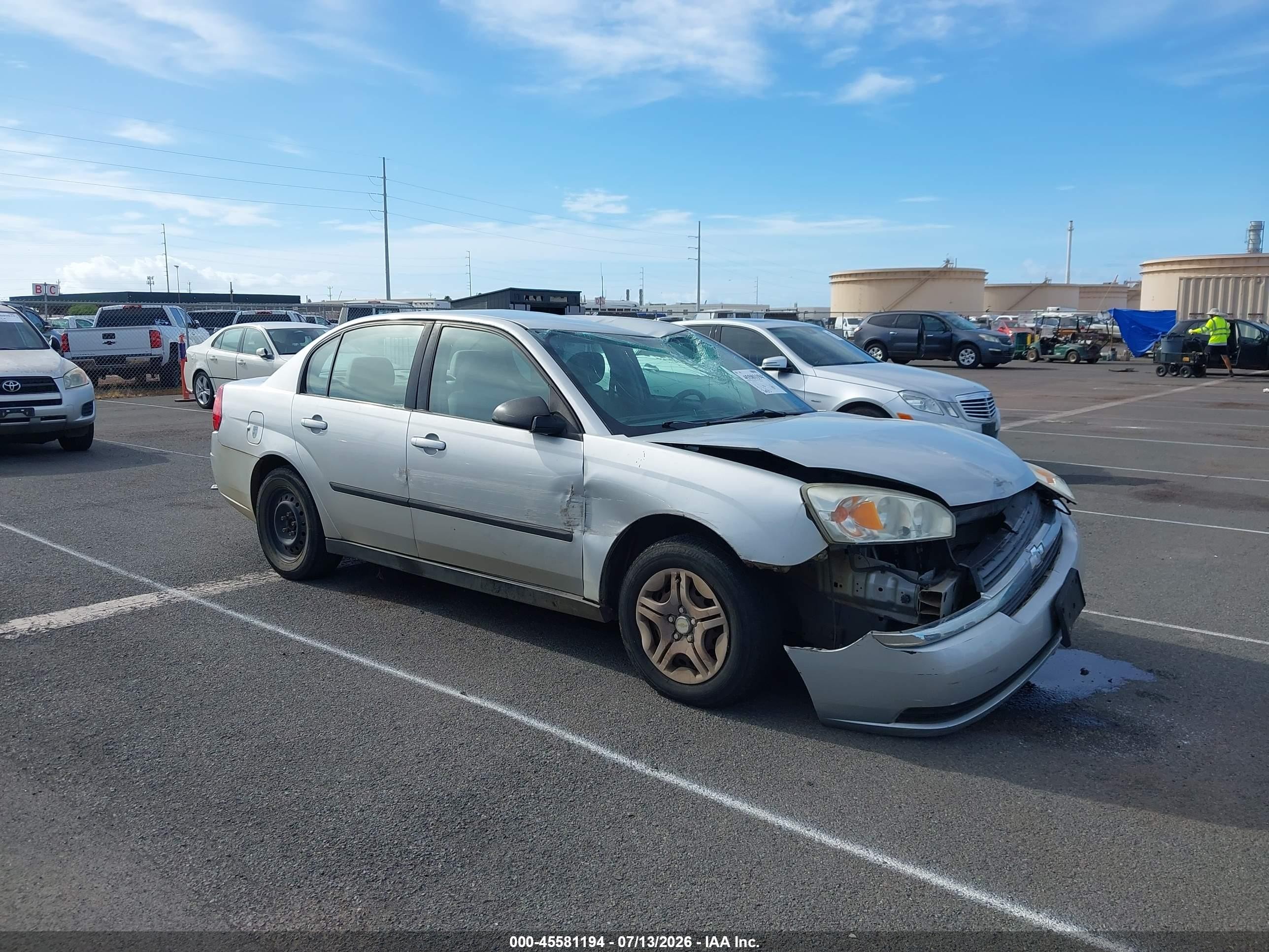 2005 Chevrolet Malibu   Silver vin: 1G1ZS52F55F150179
