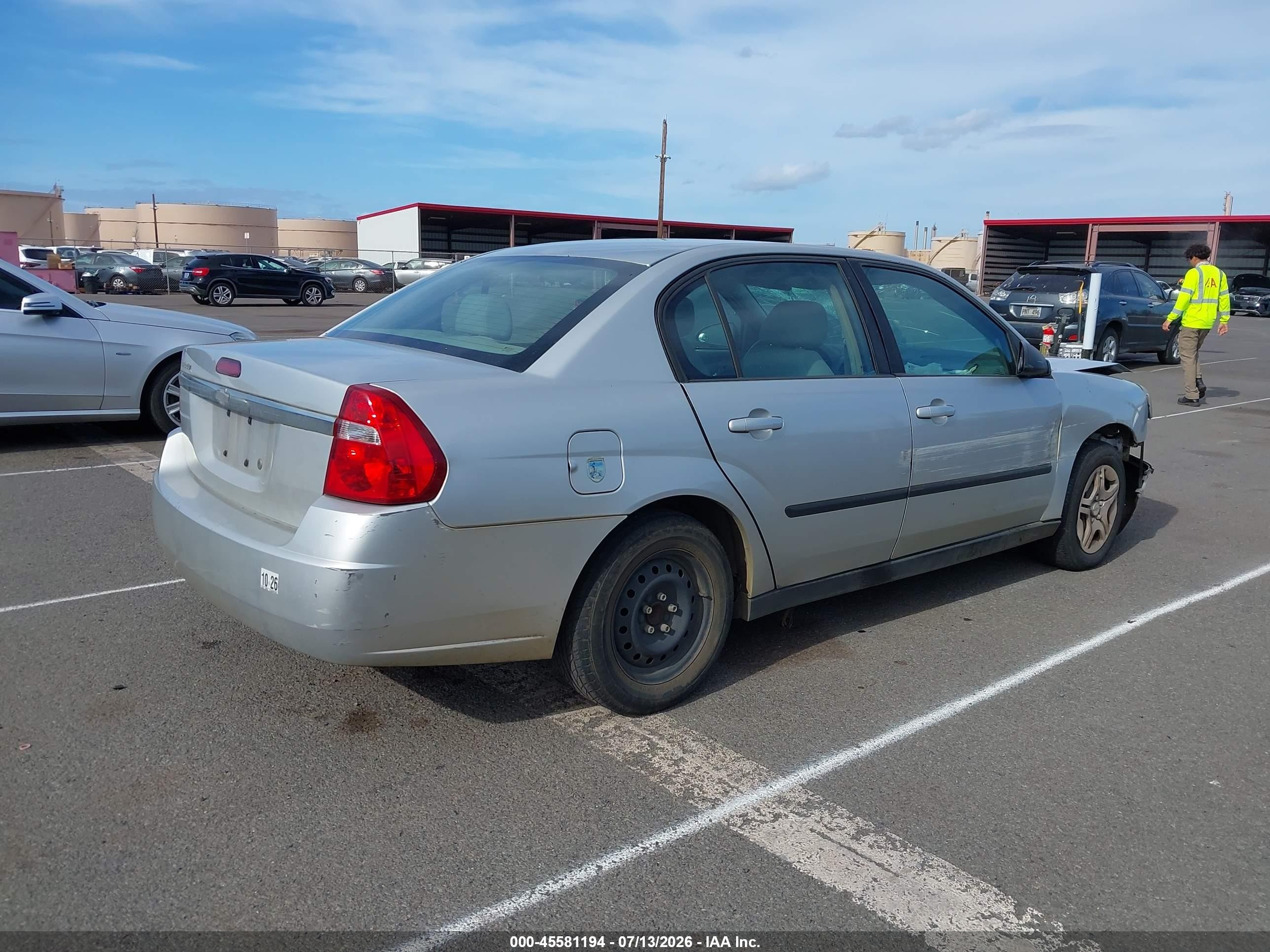 2005 Chevrolet Malibu   Silver vin: 1G1ZS52F55F150179