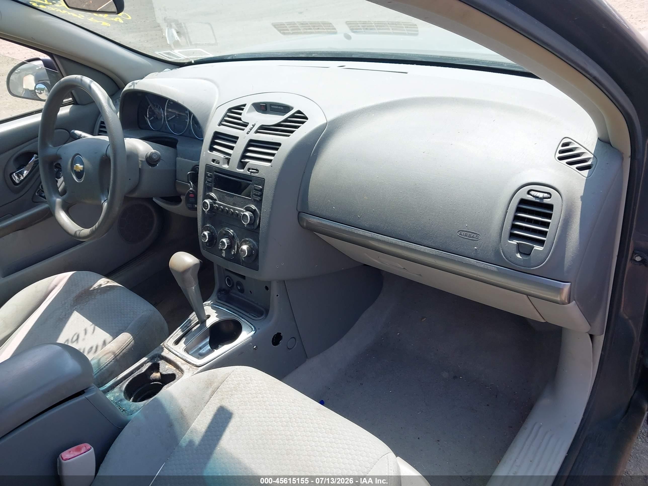 2007 Chevrolet Malibu Ls W/2fl Gray vin: 1G1ZS57N17F285565