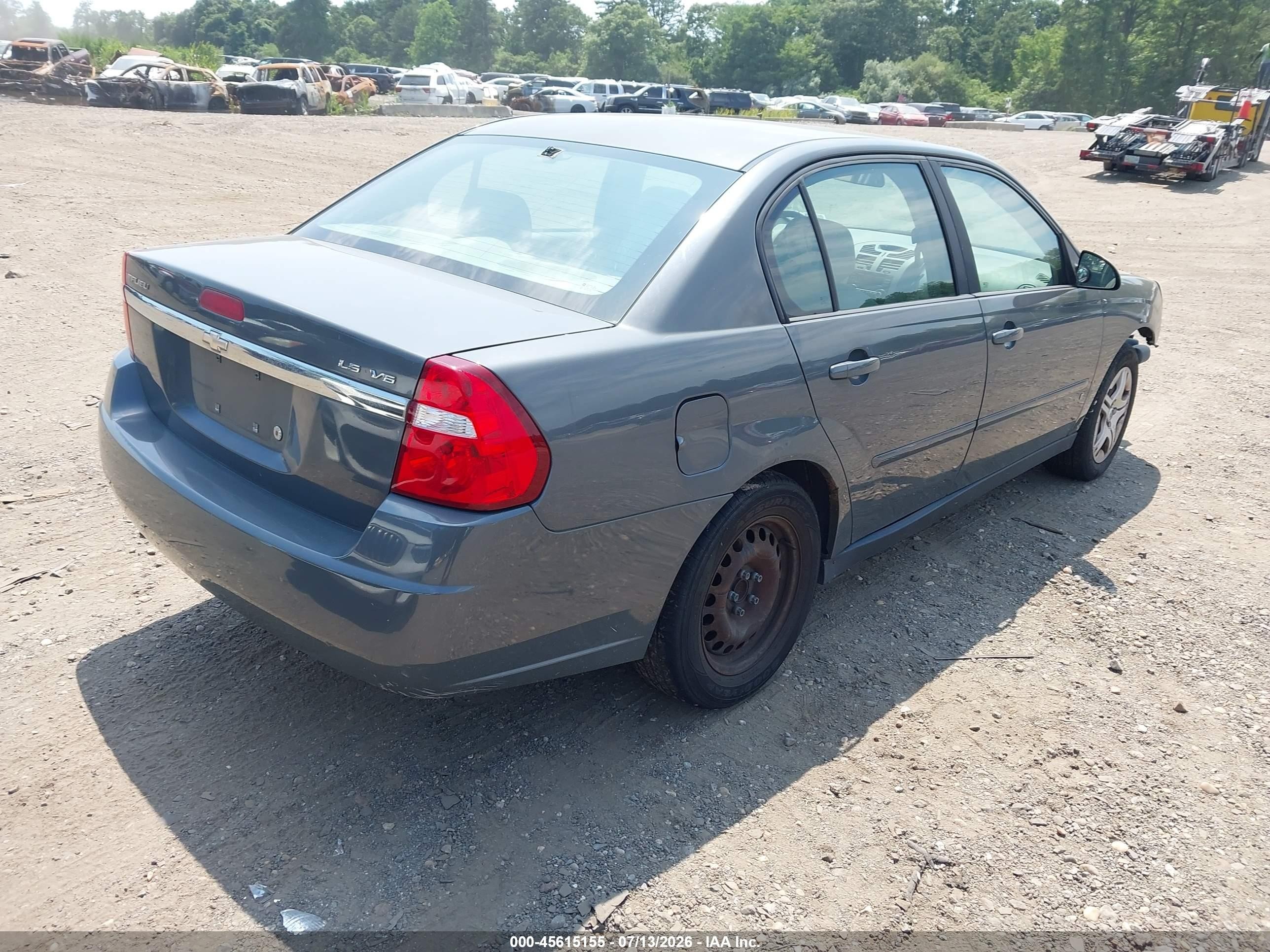 2007 Chevrolet Malibu Ls W/2fl Gray vin: 1G1ZS57N17F285565