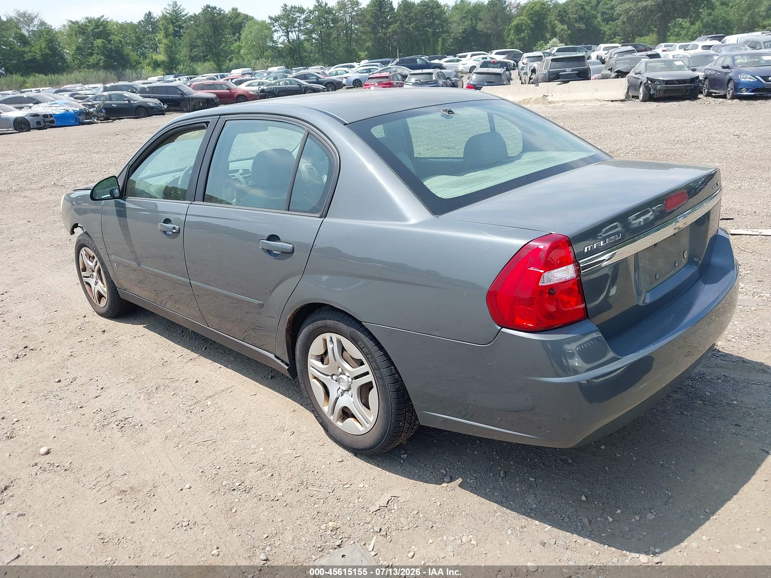 2007 Chevrolet Malibu Ls W/2fl Gray vin: 1G1ZS57N17F285565