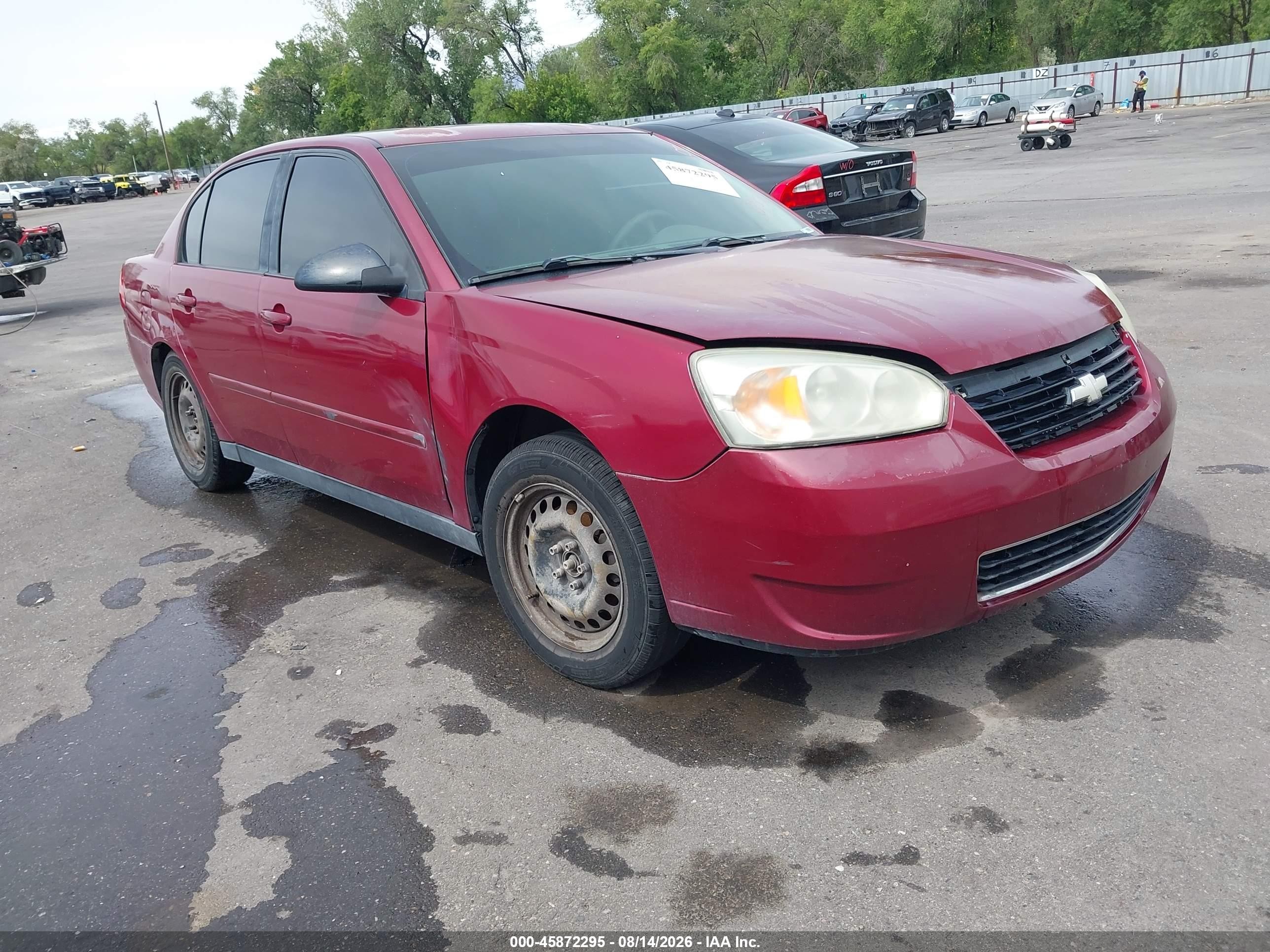 2007 Chevrolet Malibu Ls W/2fl Красный vin: 1G1ZS57N67F279373