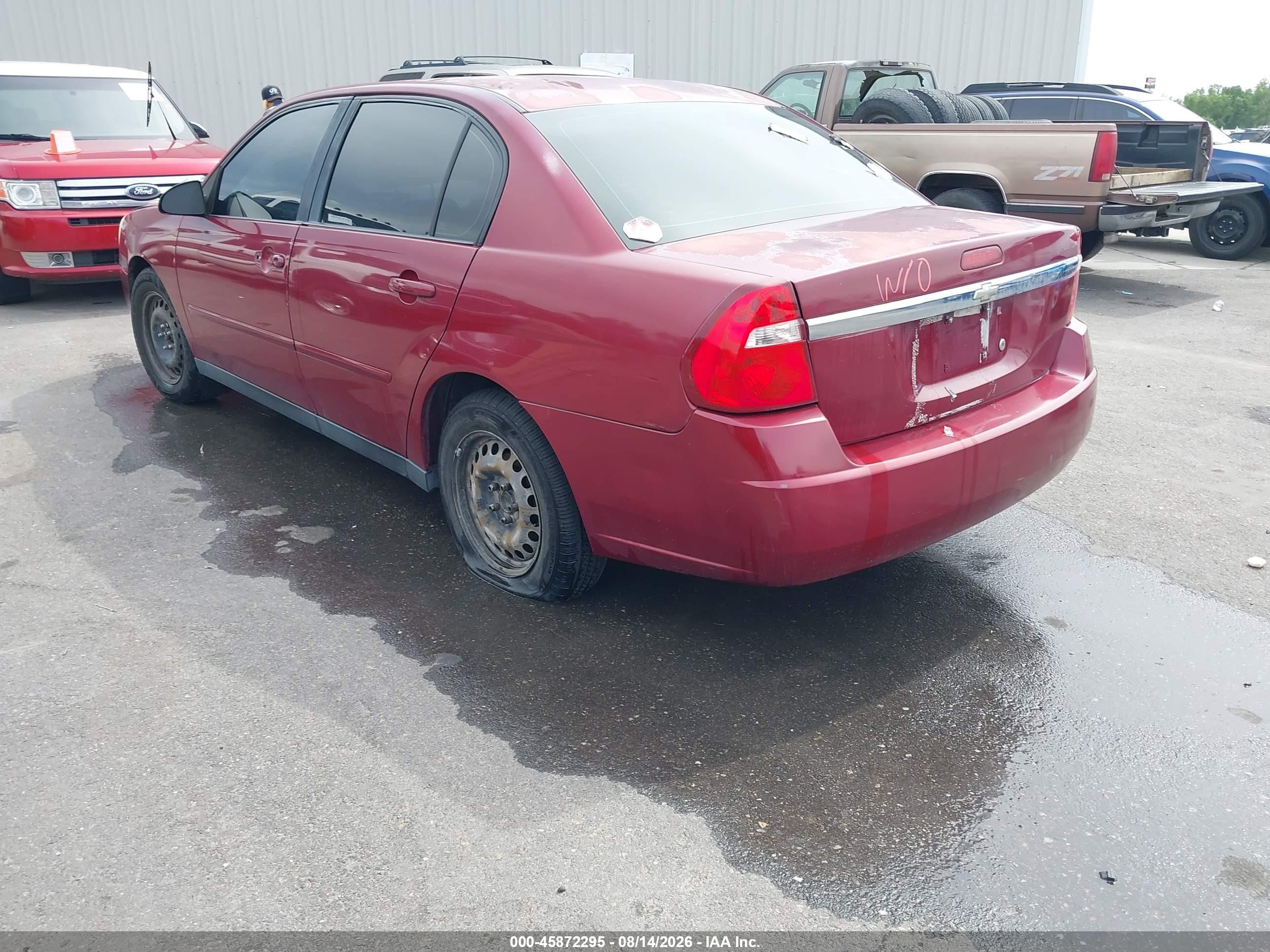 2007 Chevrolet Malibu Ls W/2fl Red vin: 1G1ZS57N67F279373