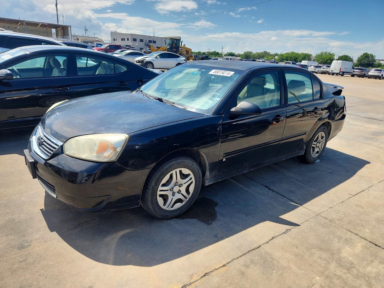 2007 Chevrolet Malibu Ls Black vin: 1G1ZS58F07F230001