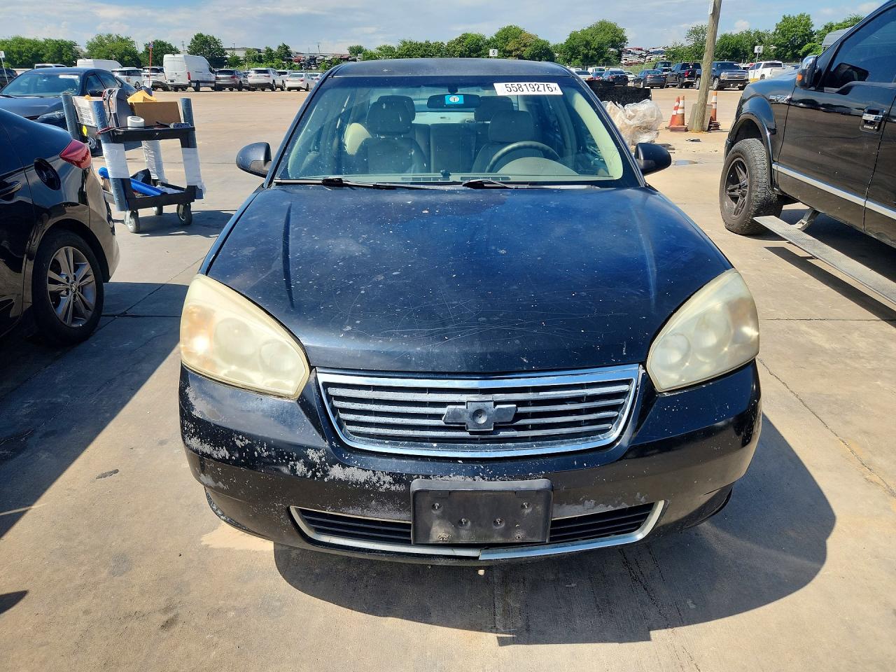 2007 Chevrolet Malibu Ls Black vin: 1G1ZS58F07F230001