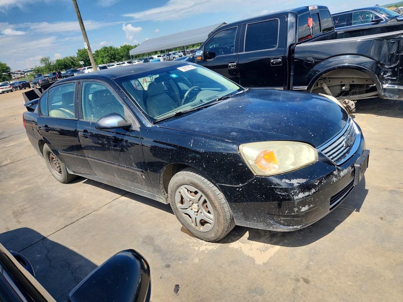 2007 Chevrolet Malibu Ls Black vin: 1G1ZS58F07F230001