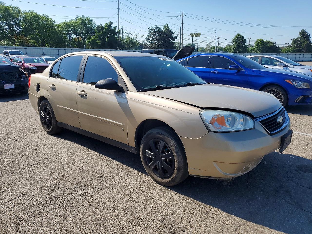 2007 Chevrolet Malibu Ls Beige vin: 1G1ZS58F07F311211