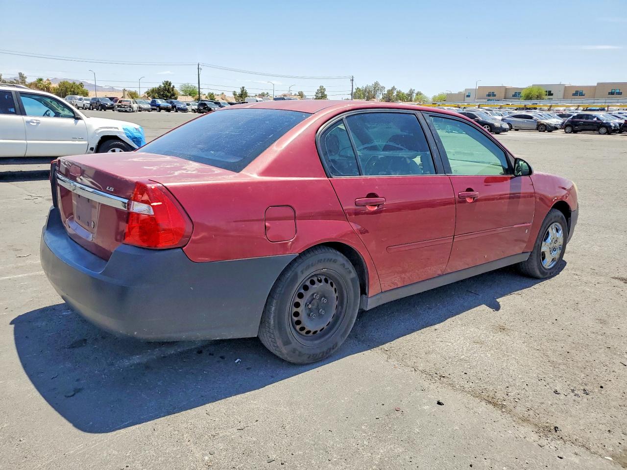2007 Chevrolet Malibu Ls Burgundy vin: 1G1ZS58F17F262889