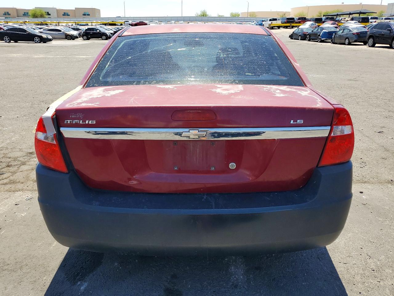 2007 Chevrolet Malibu Ls Burgundy vin: 1G1ZS58F17F262889