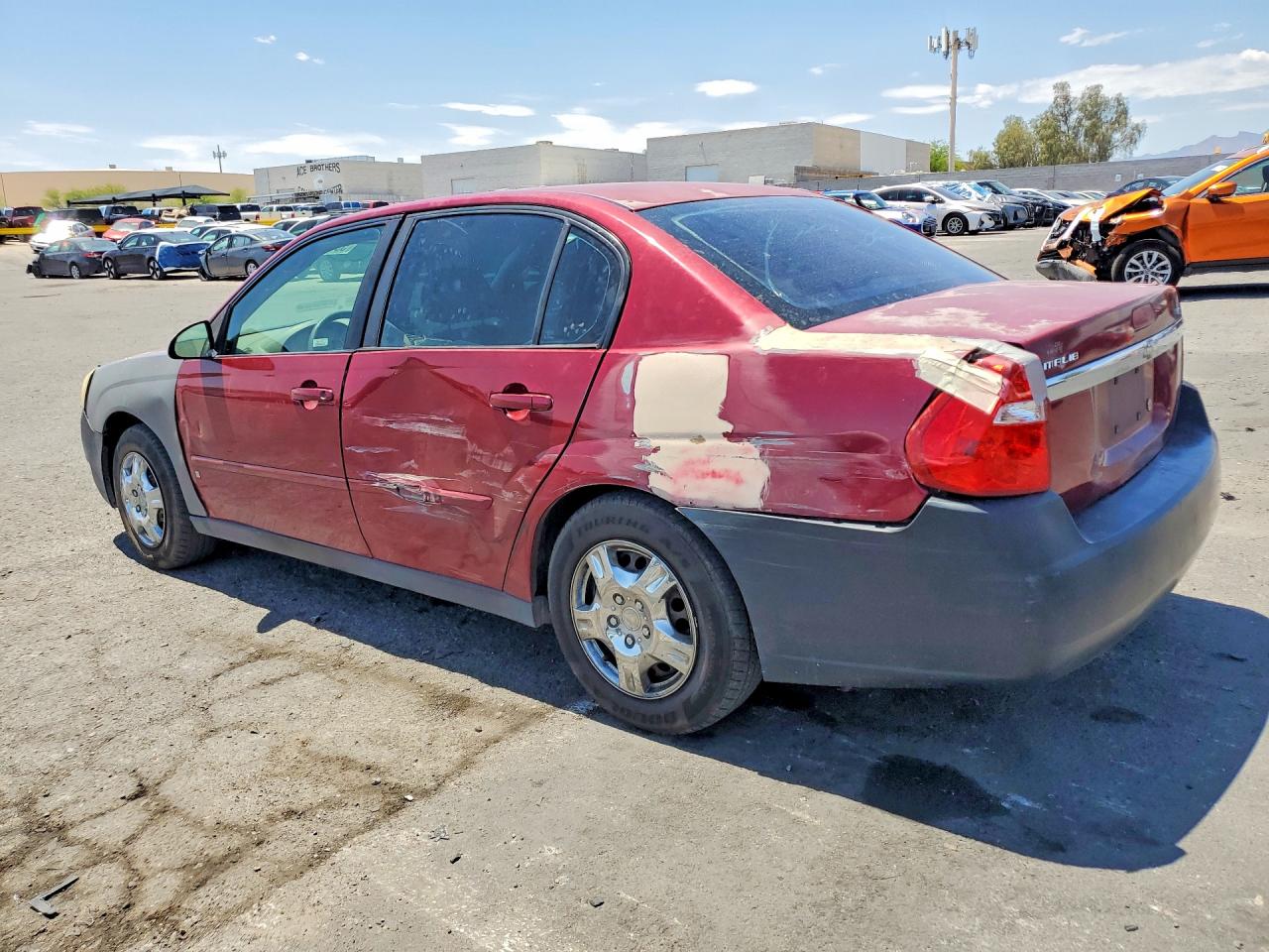 2007 Chevrolet Malibu Ls Burgundy vin: 1G1ZS58F17F262889