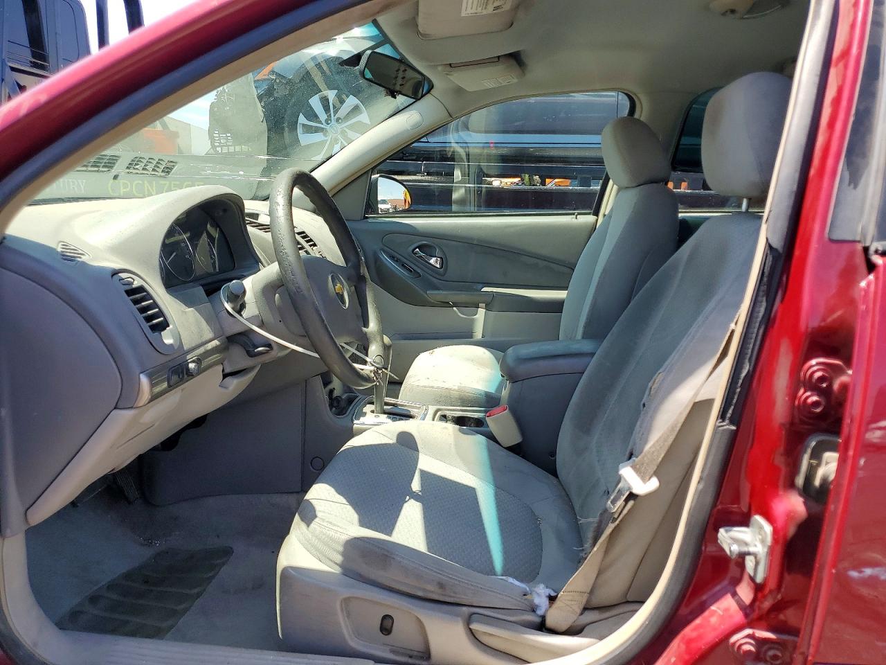 2007 Chevrolet Malibu Ls Burgundy vin: 1G1ZS58F17F262889