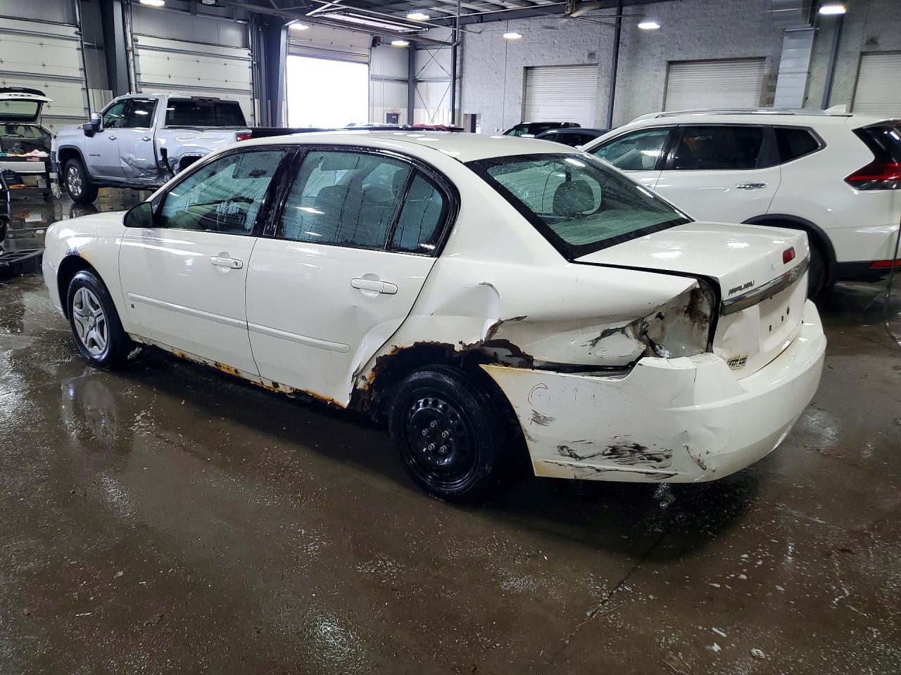 2008 Chevrolet Malibu Ls White vin: 1G1ZS58F18F139997