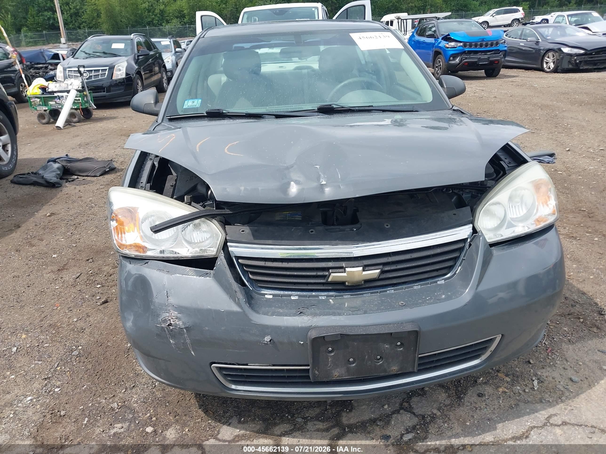 2007 Chevrolet Malibu Ls W/1ls Gray vin: 1G1ZS58F27F112810