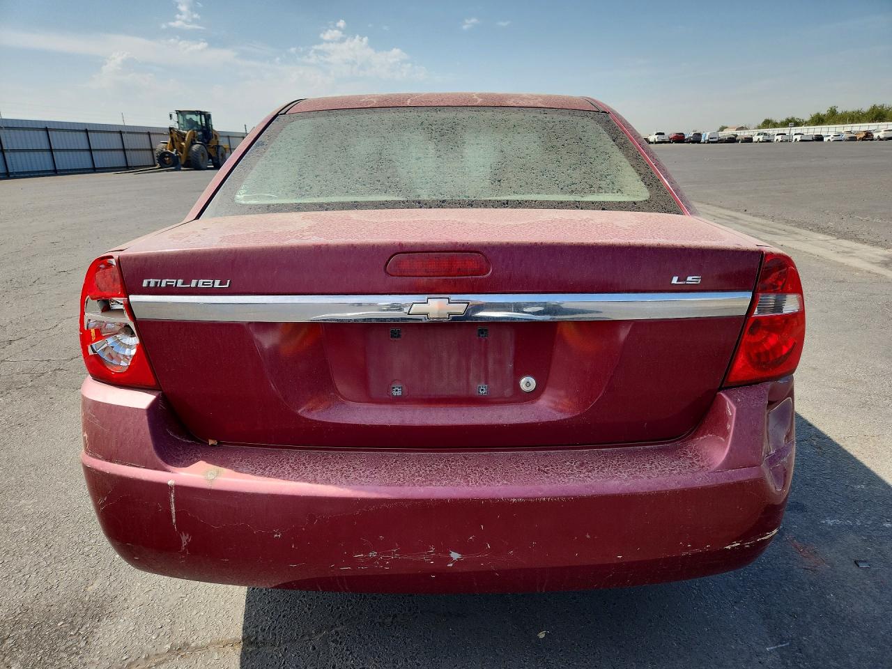 2007 Chevrolet Malibu Ls Burgundy vin: 1G1ZS58F37F136887
