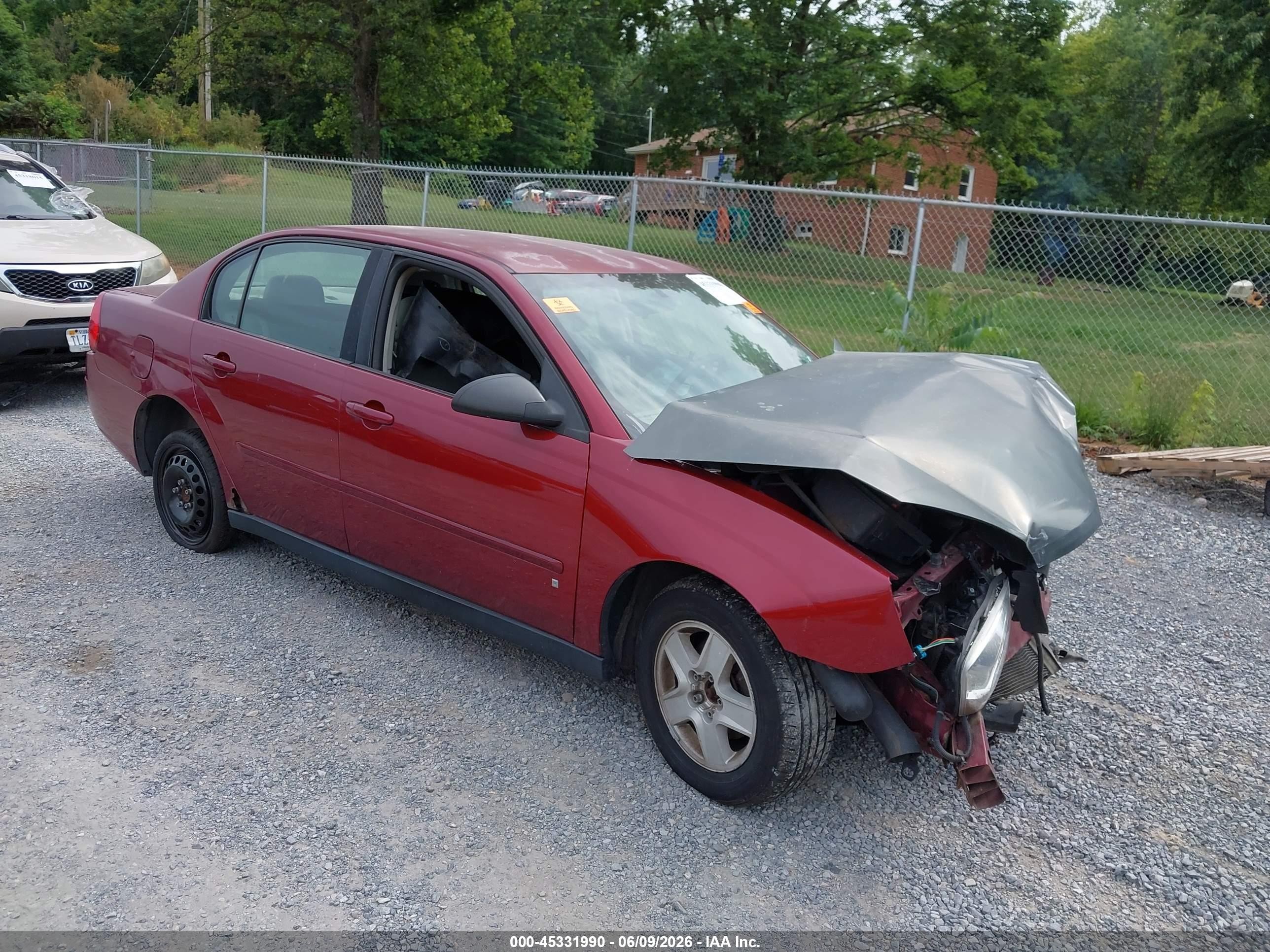2007 Chevrolet Malibu Ls W/1ls Red vin: 1G1ZS58F47F302401