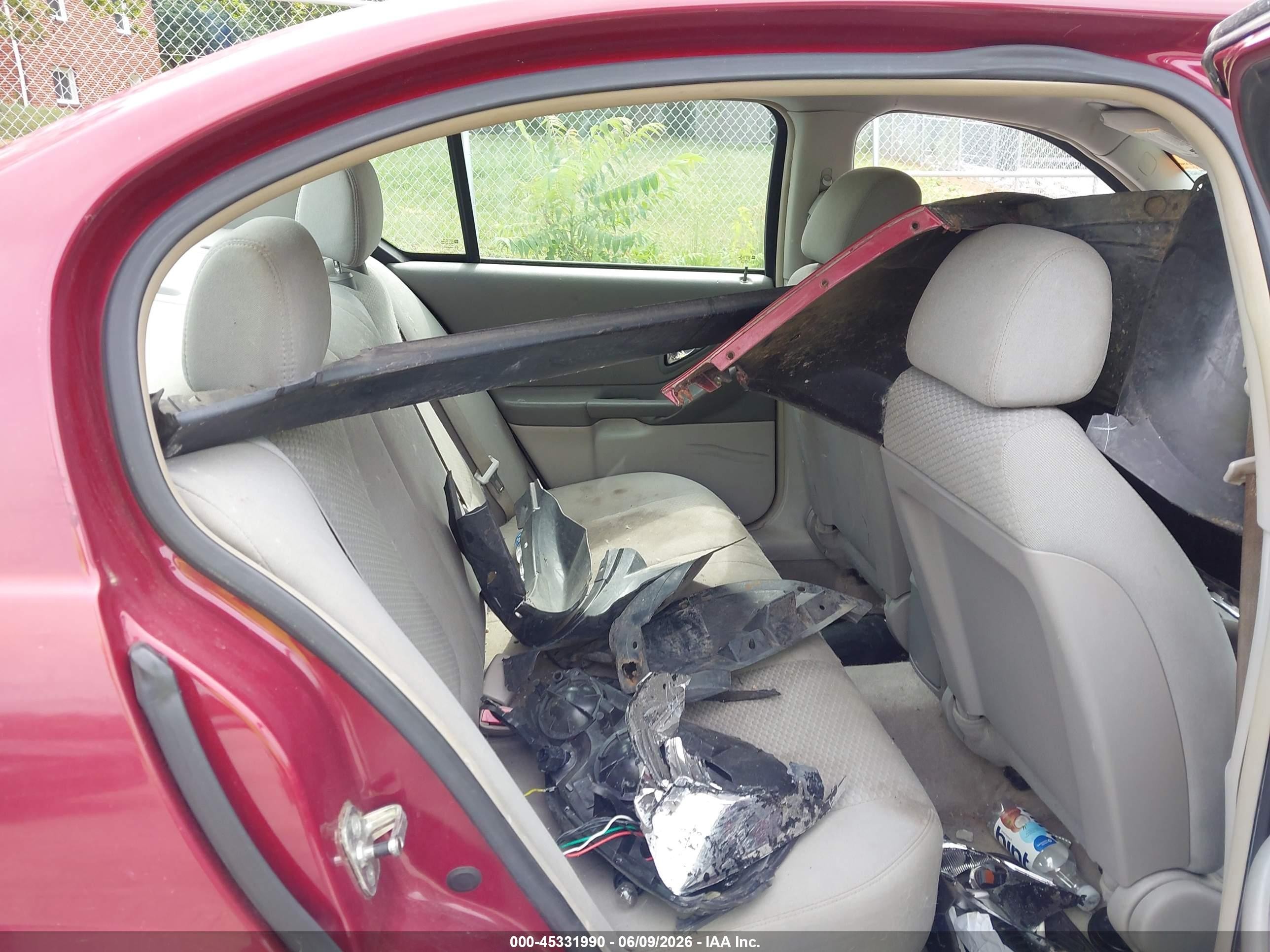 2007 Chevrolet Malibu Ls W/1ls Red vin: 1G1ZS58F47F302401