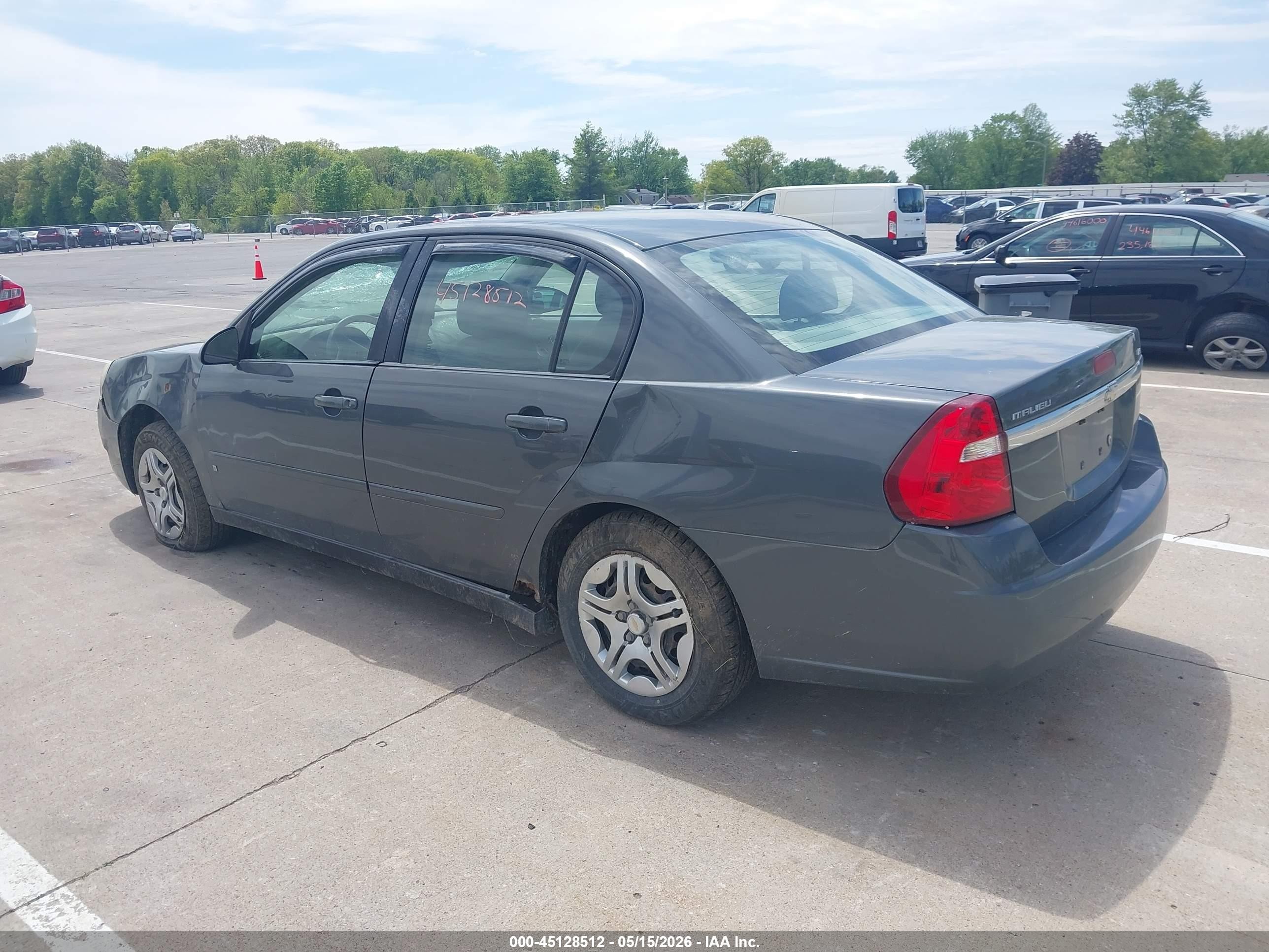 2007 Chevrolet Malibu Ls Gray vin: 1G1ZS58F57F163993