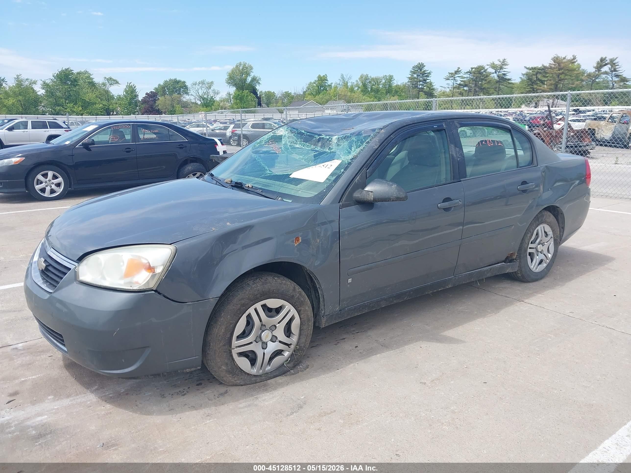2007 Chevrolet Malibu Ls Gray vin: 1G1ZS58F57F163993