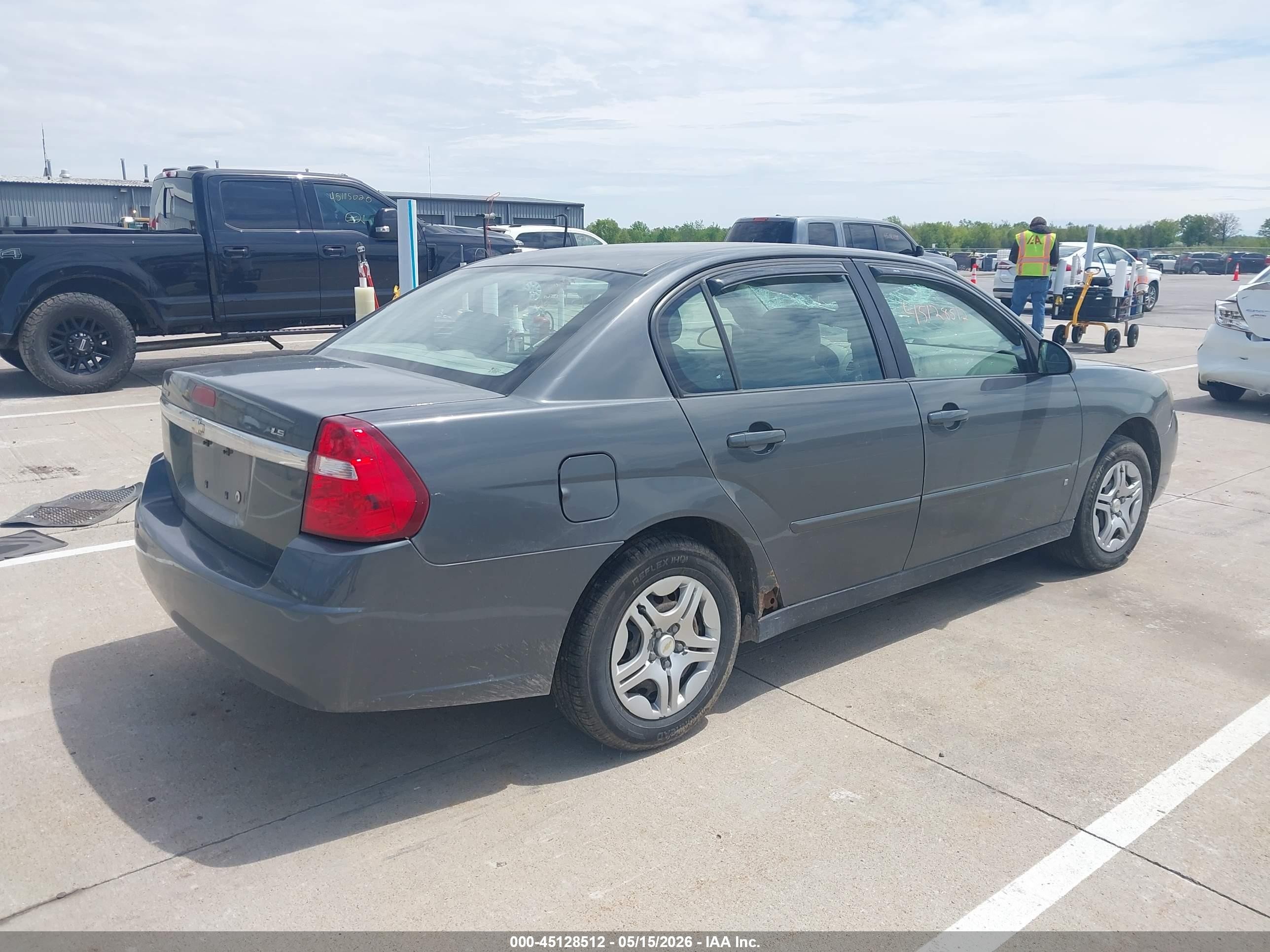2007 Chevrolet Malibu Ls Gray vin: 1G1ZS58F57F163993