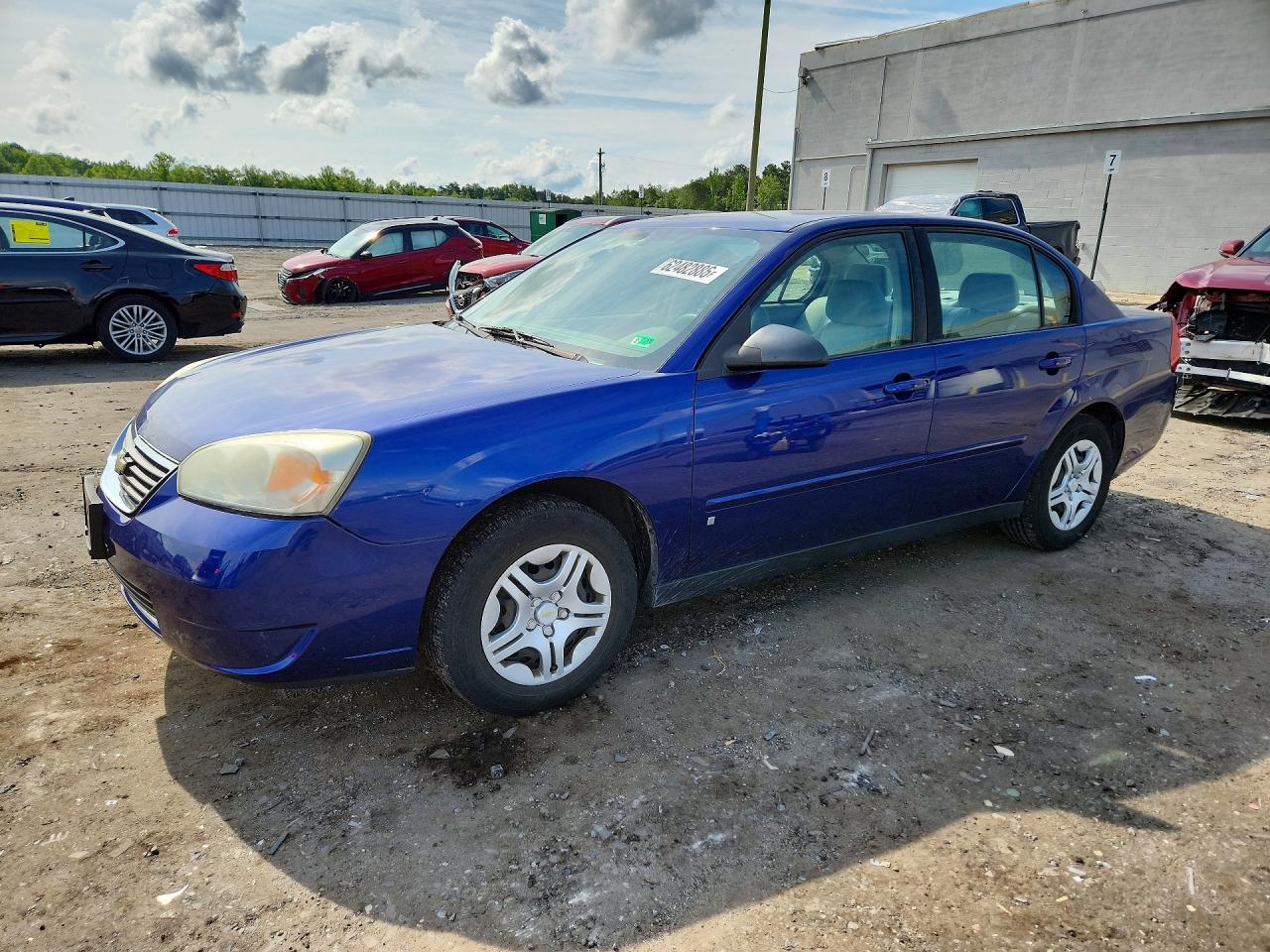 2007 Chevrolet Malibu Ls Blue vin: 1G1ZS58F57F197741