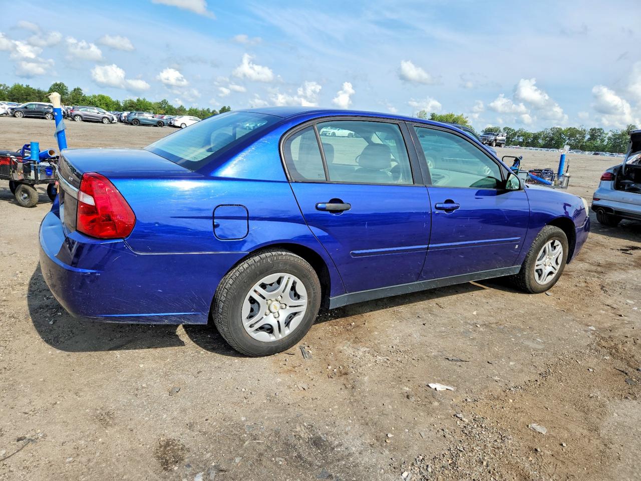 2007 Chevrolet Malibu Ls Blue vin: 1G1ZS58F57F197741