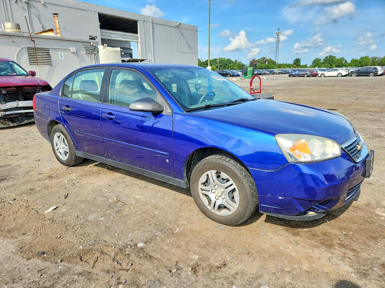 2007 Chevrolet Malibu Ls Blue vin: 1G1ZS58F57F197741