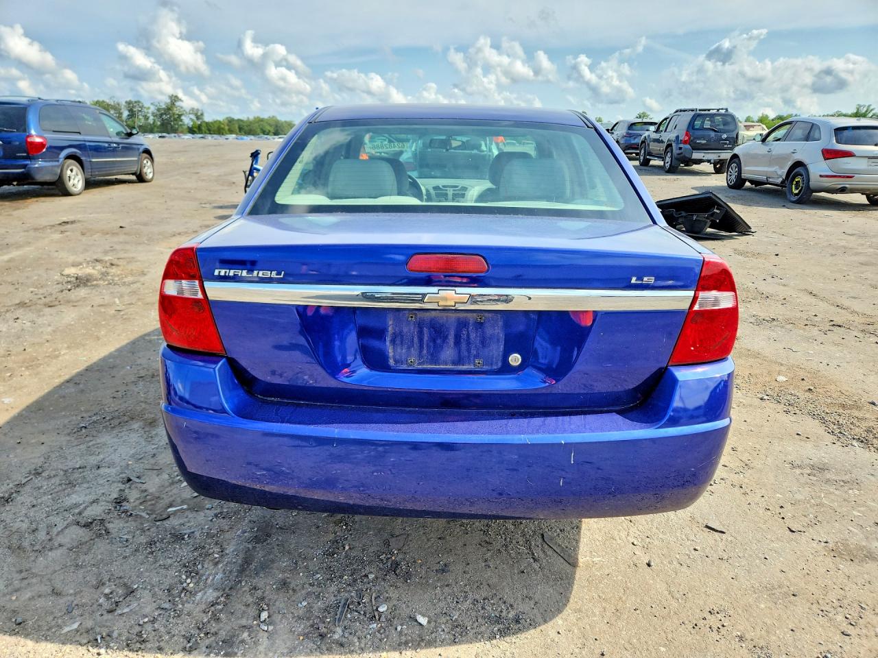 2007 Chevrolet Malibu Ls Blue vin: 1G1ZS58F57F197741