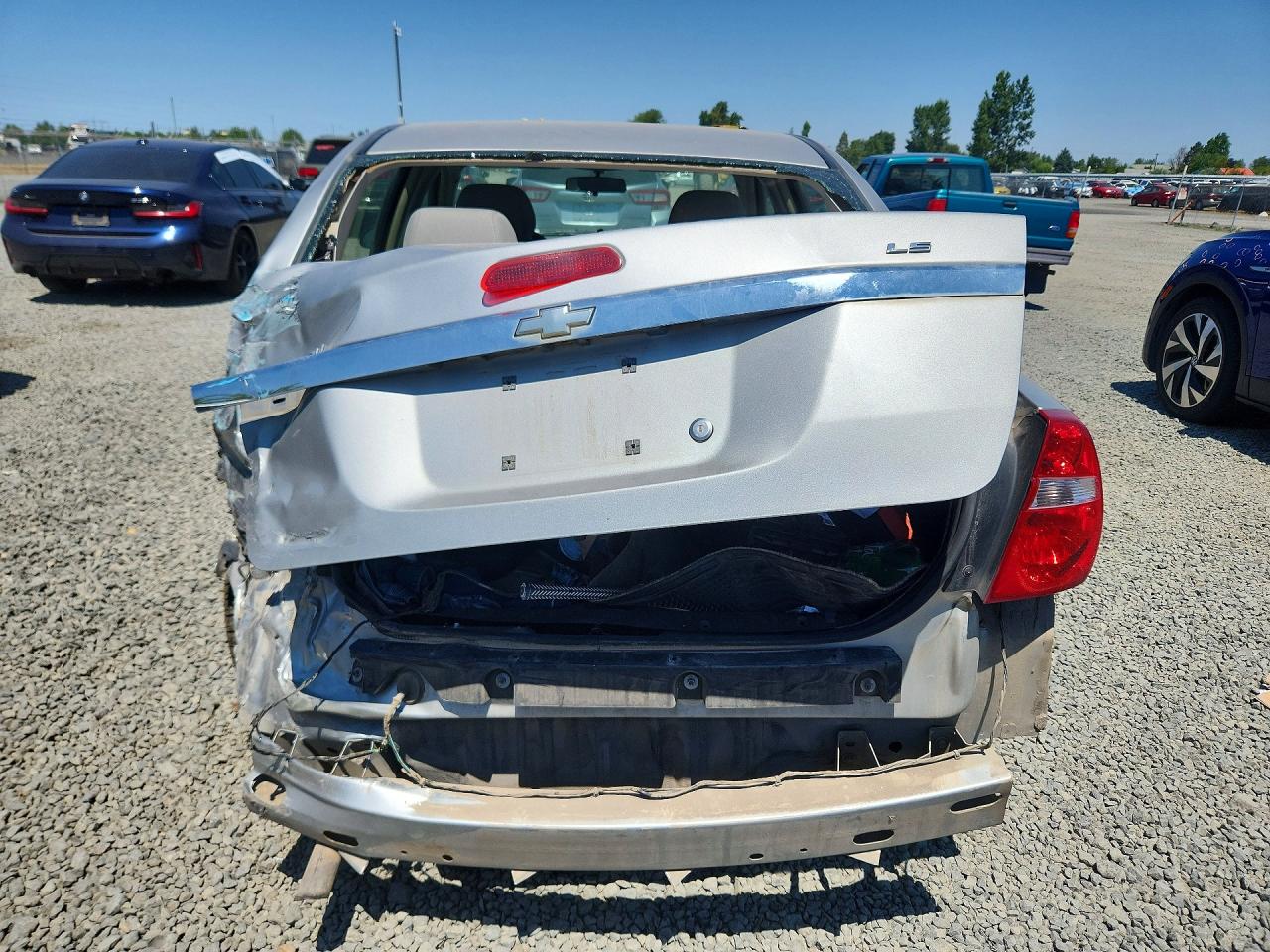 2007 Chevrolet Malibu Ls Silver vin: 1G1ZS58F57F260689