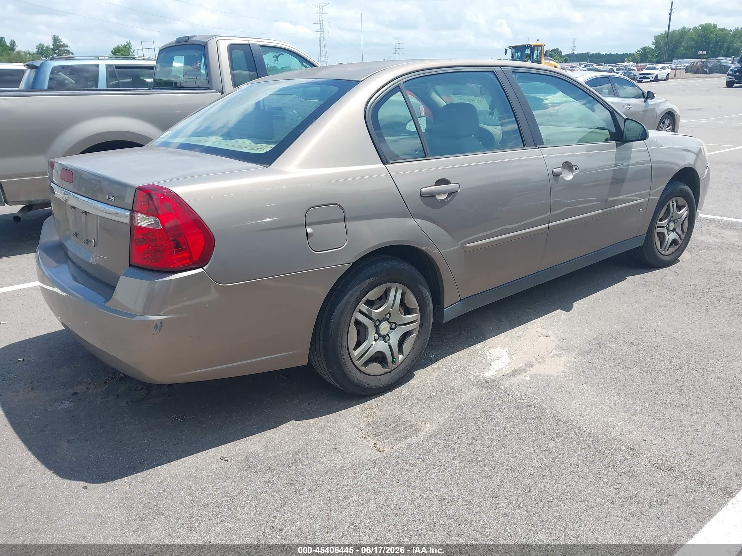 2007 Chevrolet Malibu Ls Gray vin: 1G1ZS58F67F153313