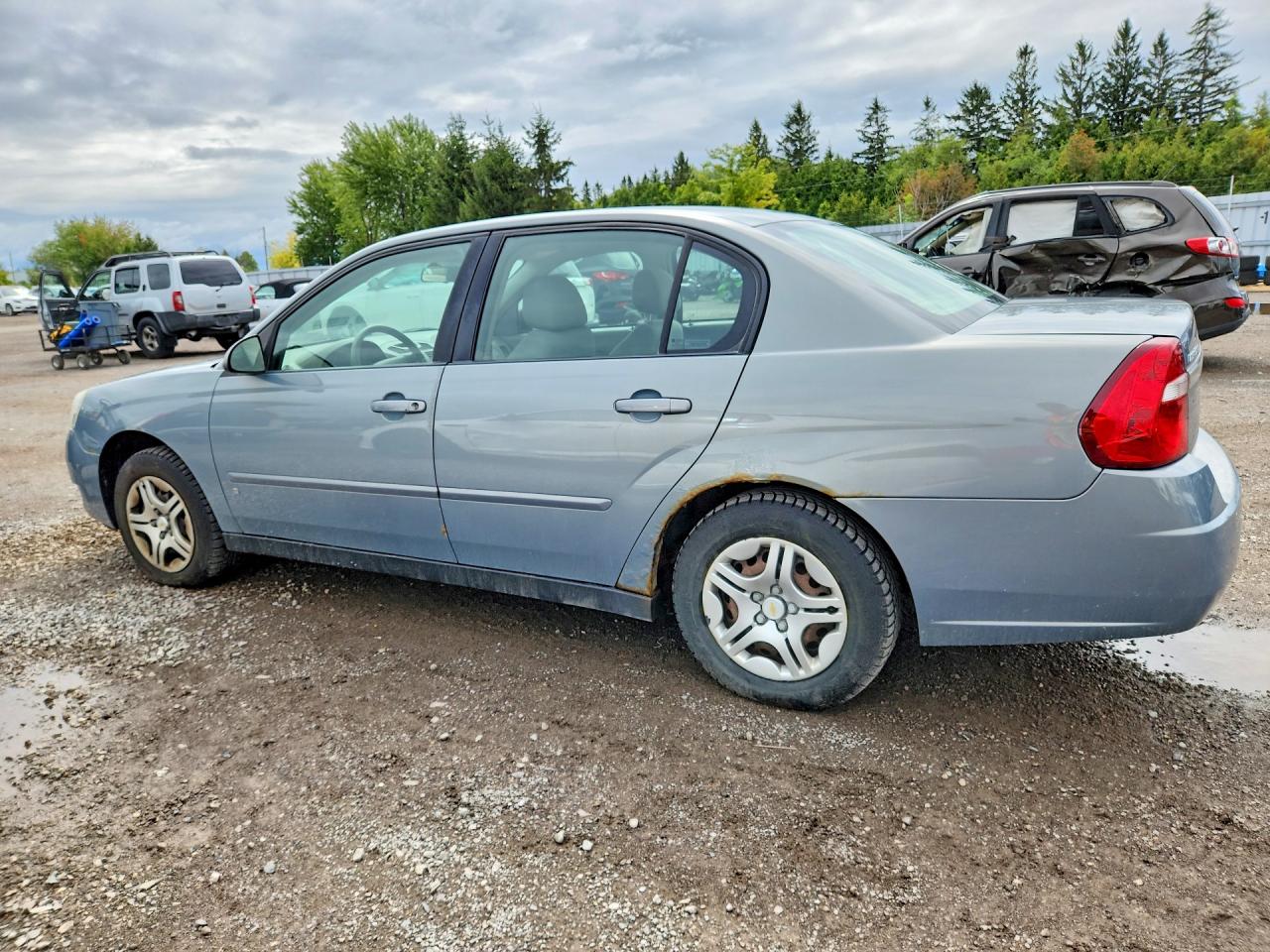 2007 Chevrolet Malibu Ls Blue vin: 1G1ZS58F87F122337