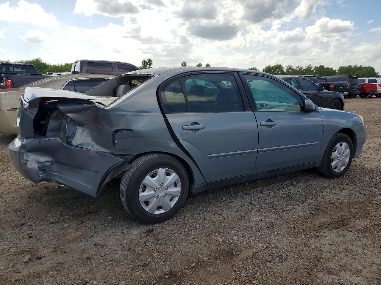 2007 Chevrolet Malibu Ls Blue vin: 1G1ZS58F87F188421