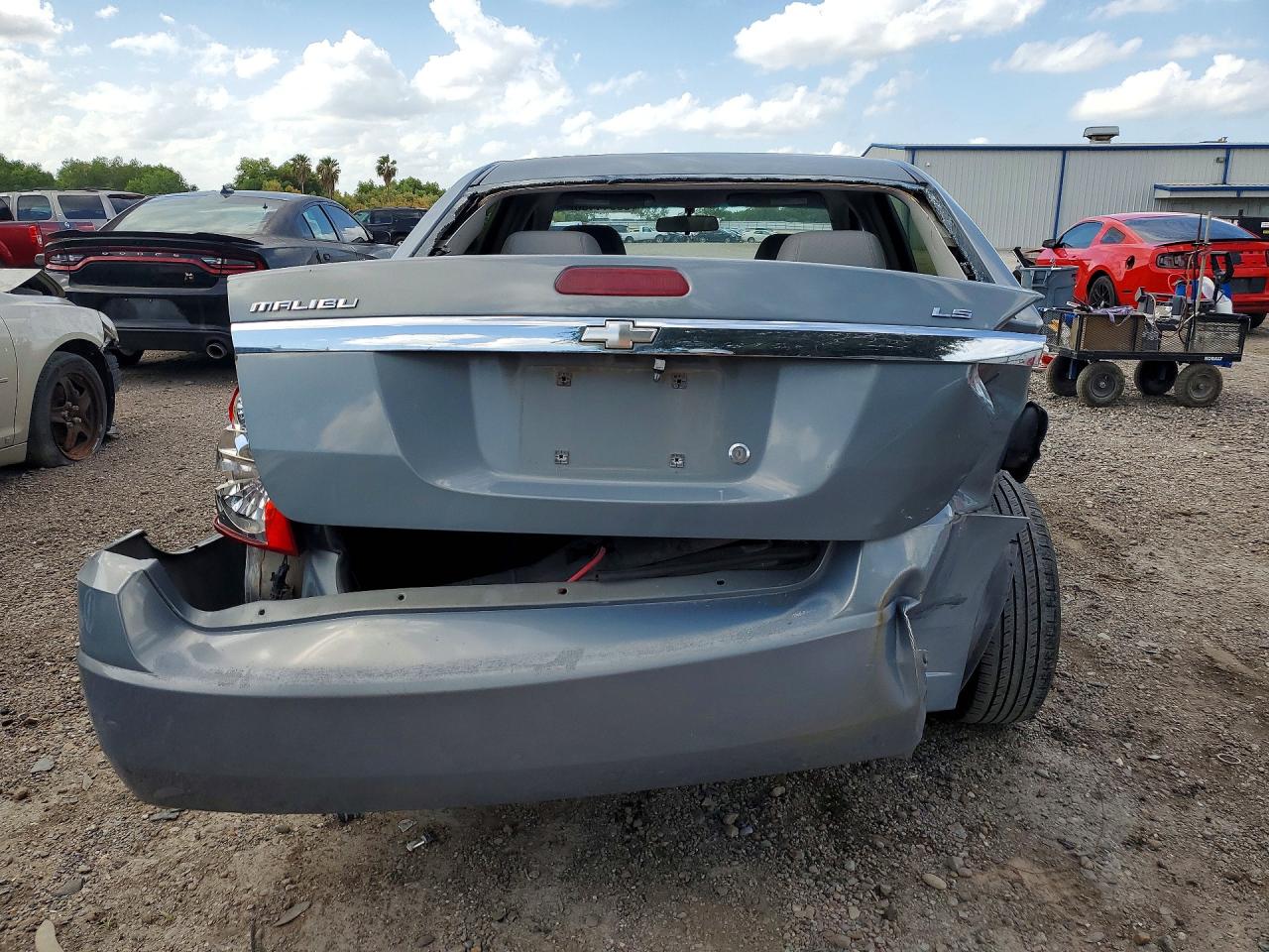 2007 Chevrolet Malibu Ls Blue vin: 1G1ZS58F87F188421