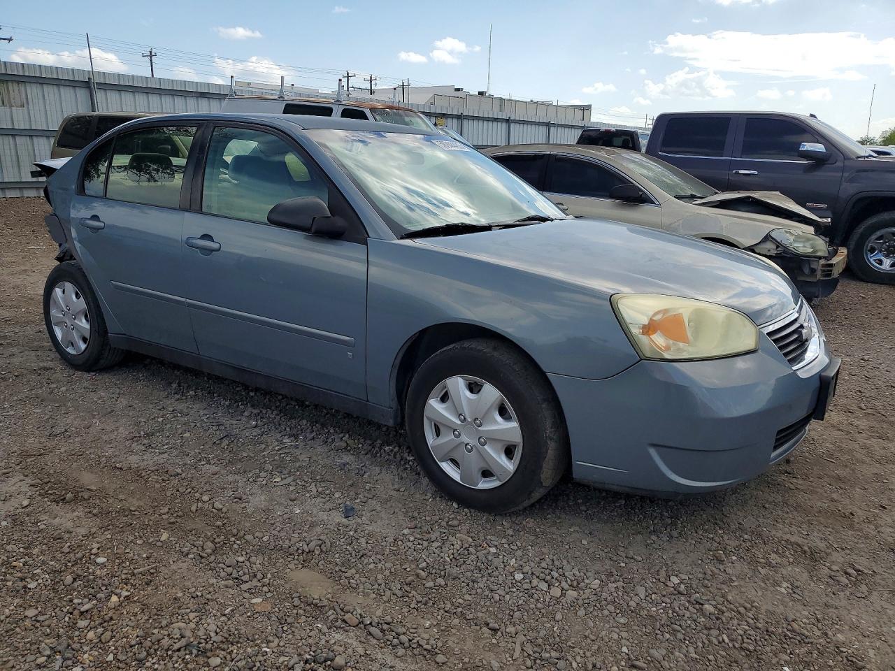2007 Chevrolet Malibu Ls Blue vin: 1G1ZS58F87F188421