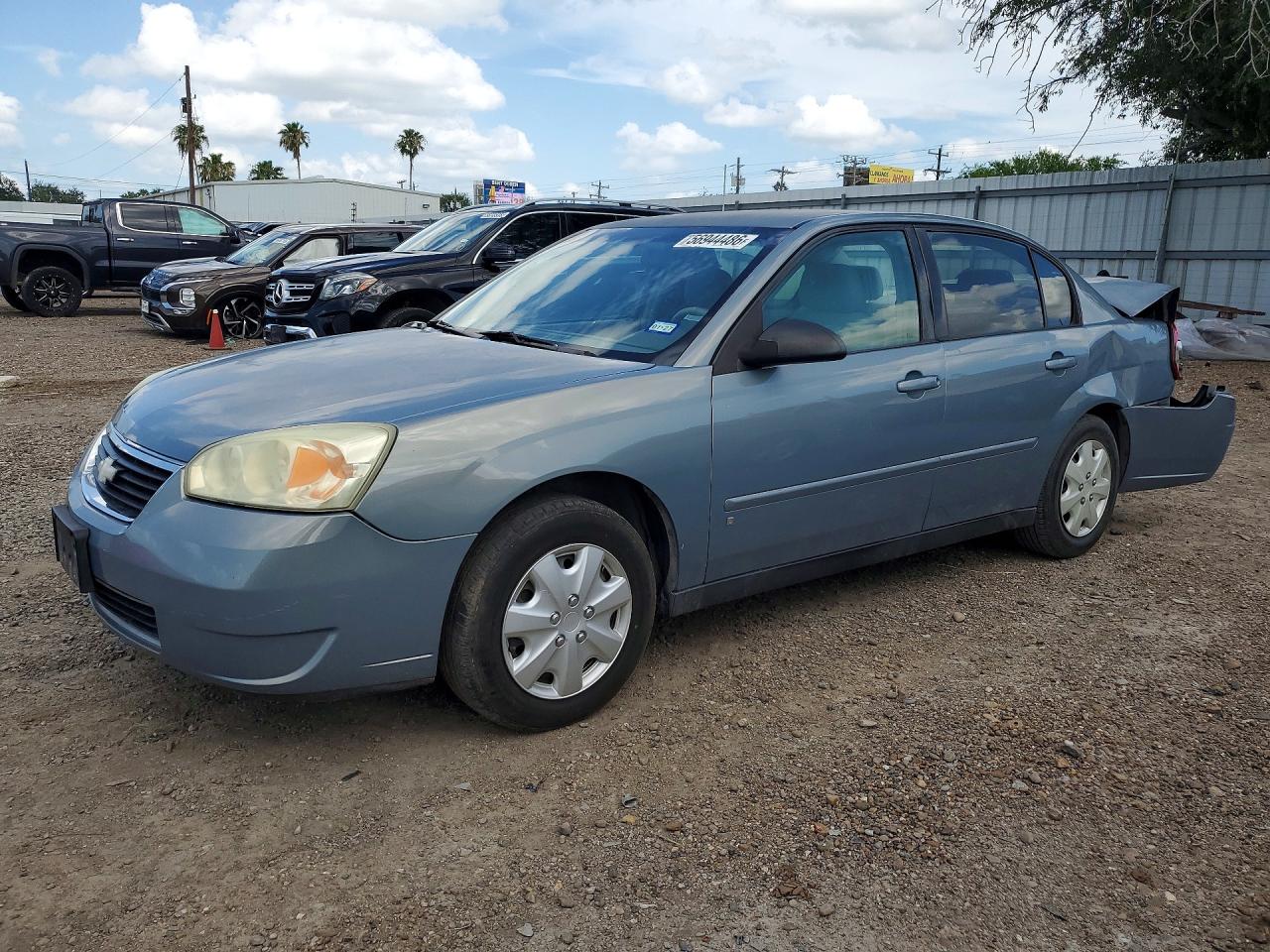 2007 Chevrolet Malibu Ls Blue vin: 1G1ZS58F87F188421