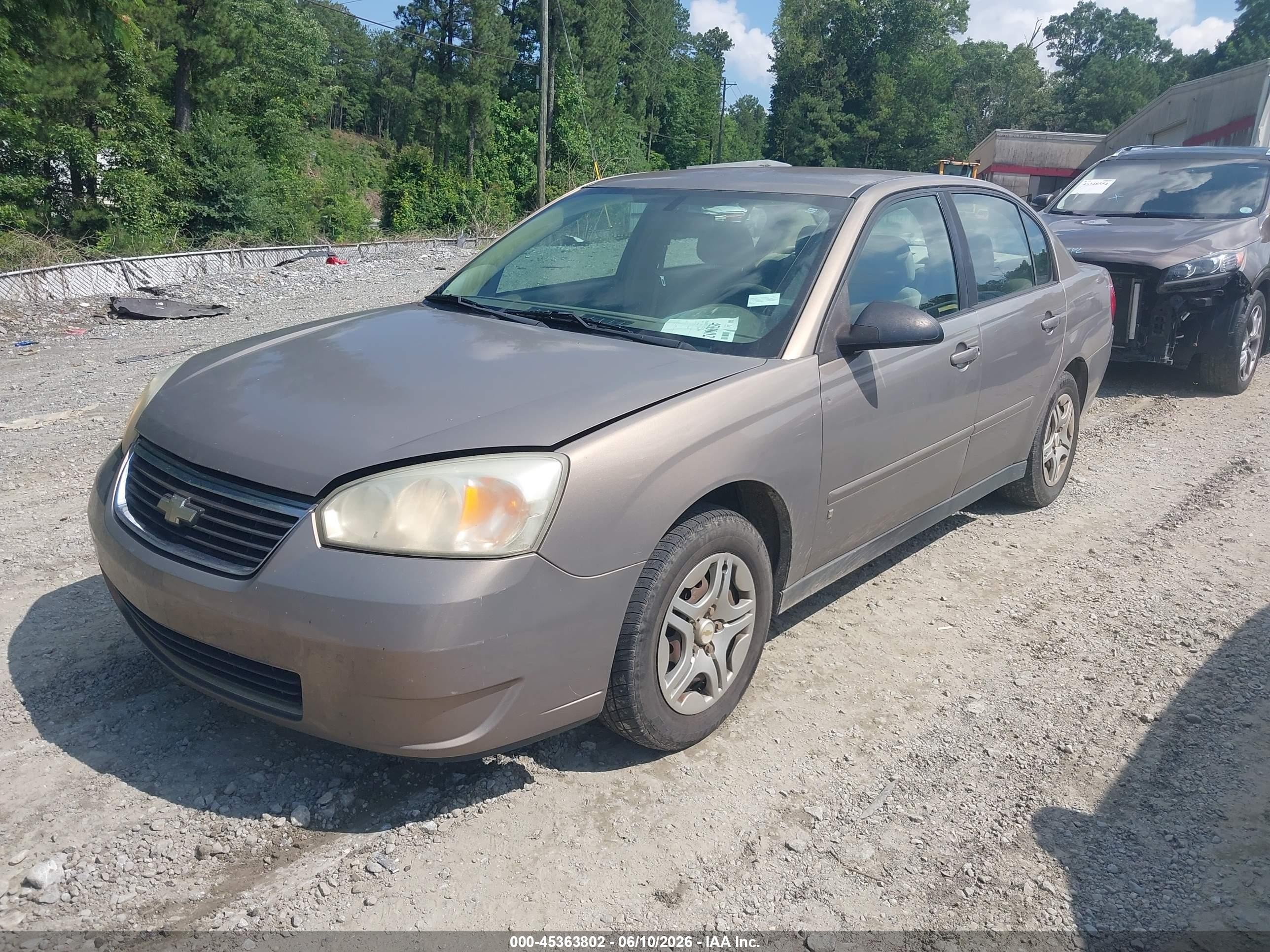 2007 Chevrolet Malibu Ls W/1ls Tan vin: 1G1ZS58F97F108897