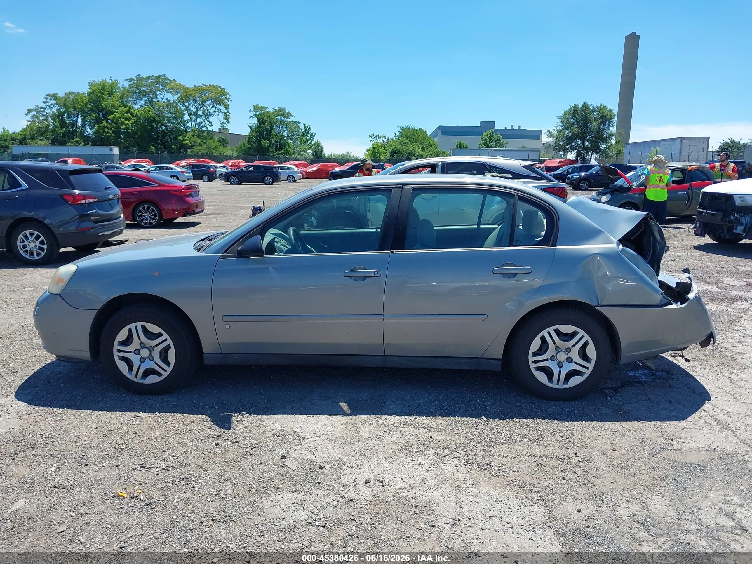 2007 Chevrolet Malibu Ls W/1ls Light Blue vin: 1G1ZS58F97F159400