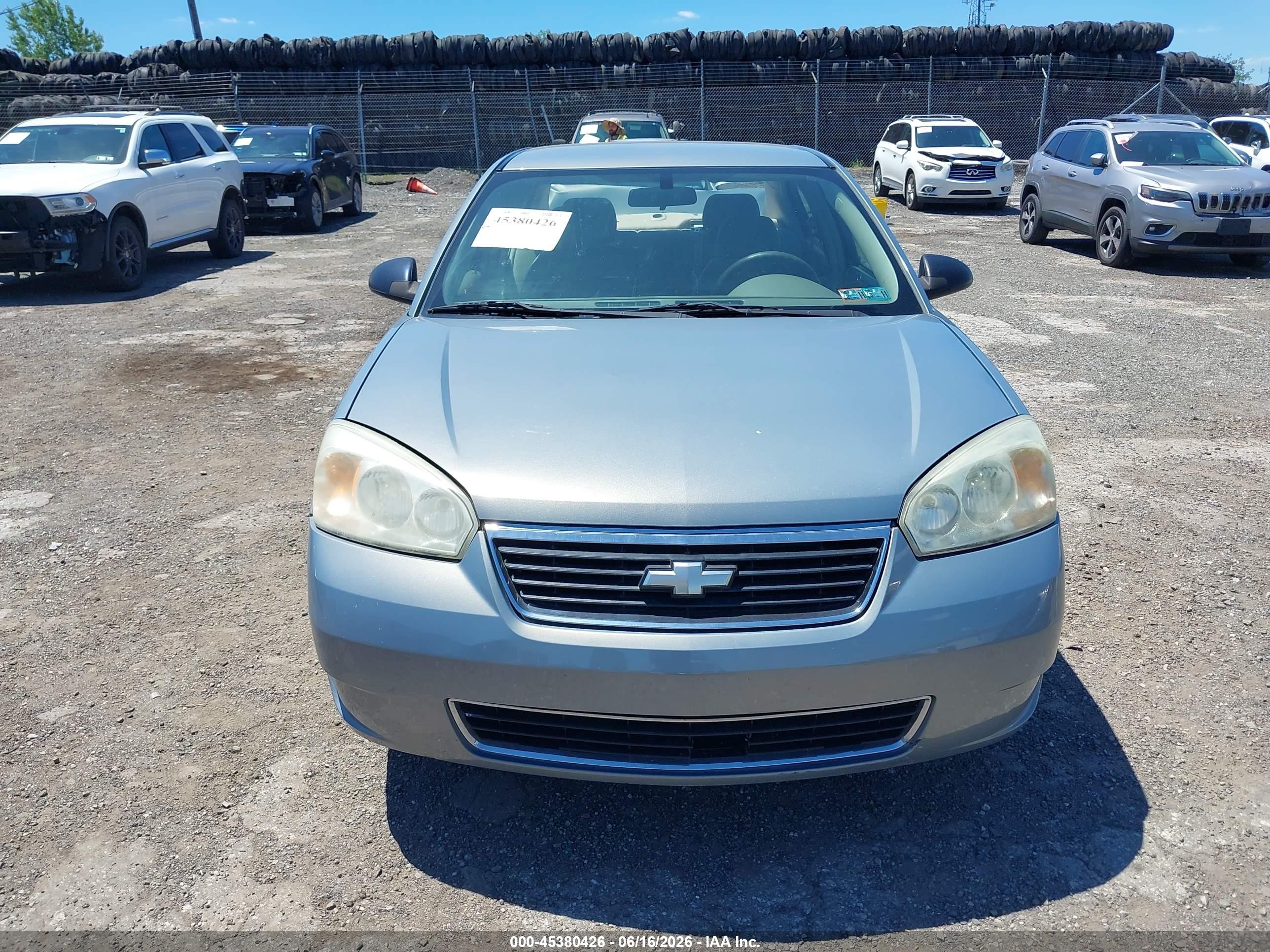 2007 Chevrolet Malibu Ls W/1ls Light Blue vin: 1G1ZS58F97F159400