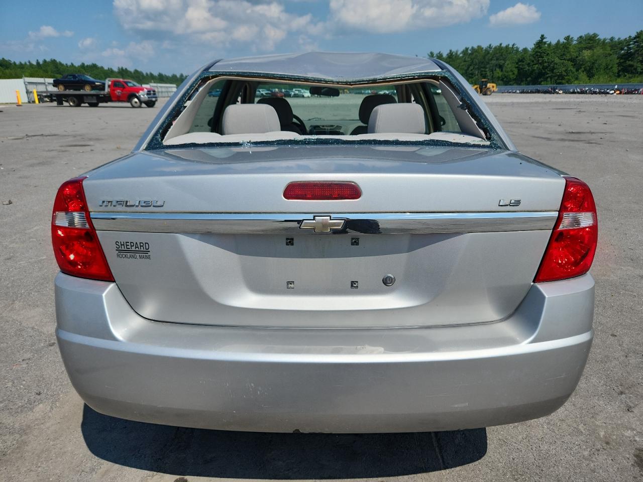 2007 Chevrolet Malibu Ls Silver vin: 1G1ZS58F97F250425