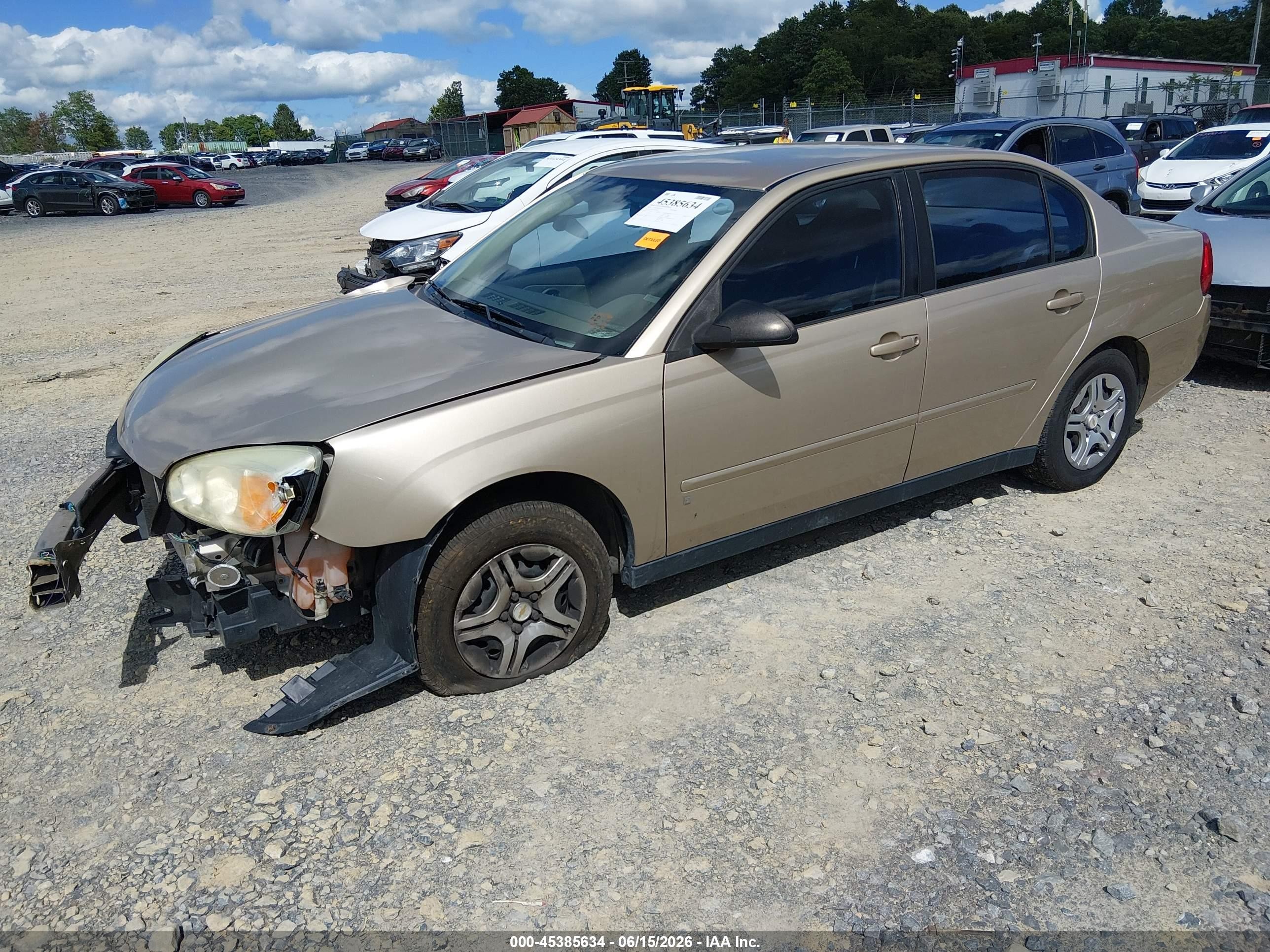 2007 Chevrolet Malibu Ls Gold vin: 1G1ZS58FX7F308350