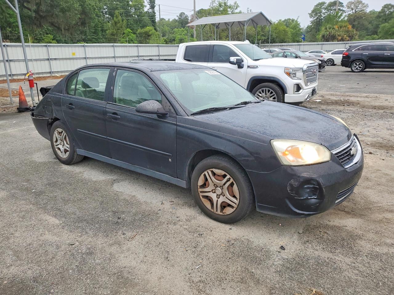 2007 Chevrolet Malibu Ls Black vin: 1G1ZS58NX7F174754