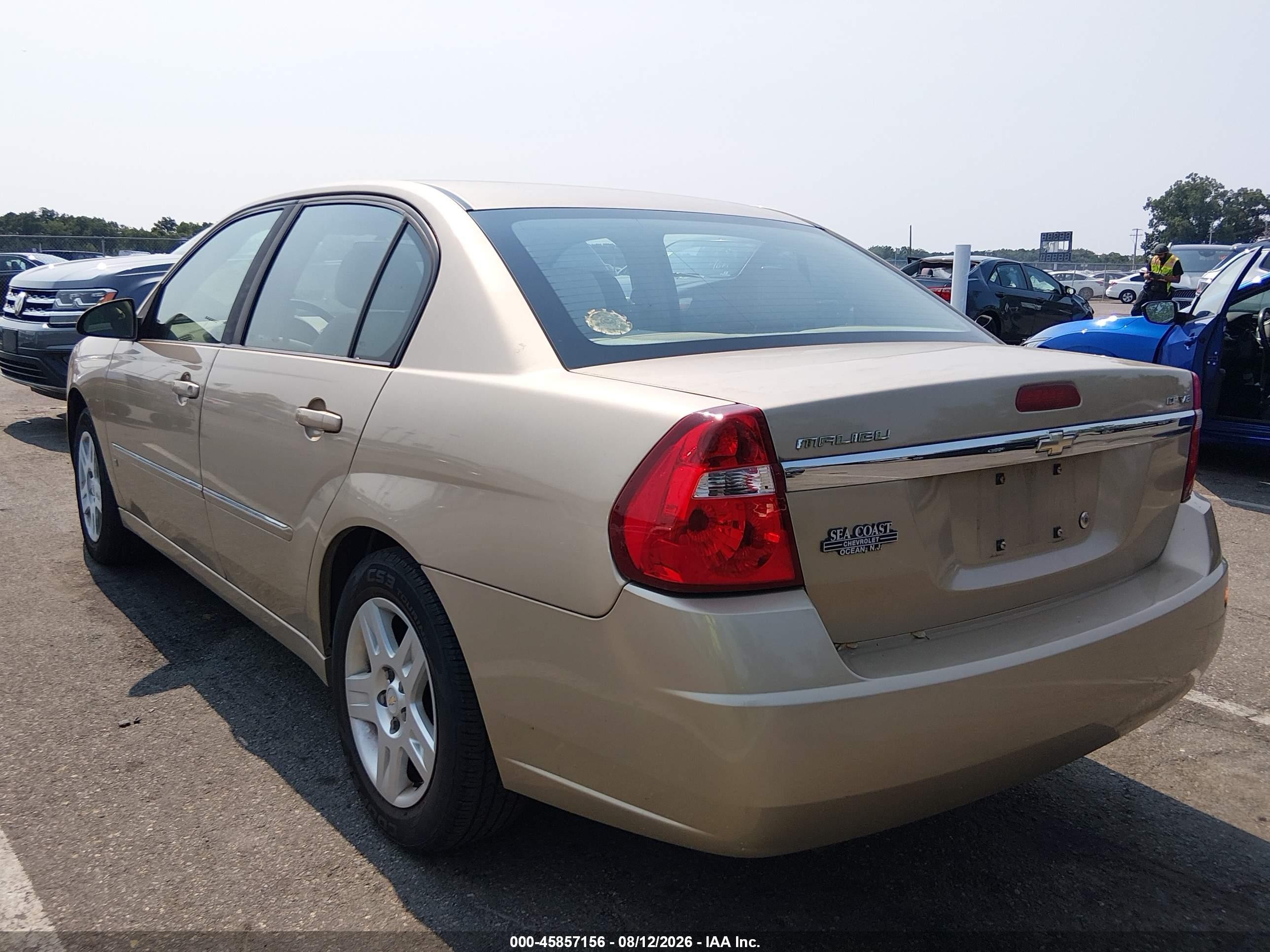 2006 Chevrolet Malibu Lt Gold vin: 1G1ZT51806F255875