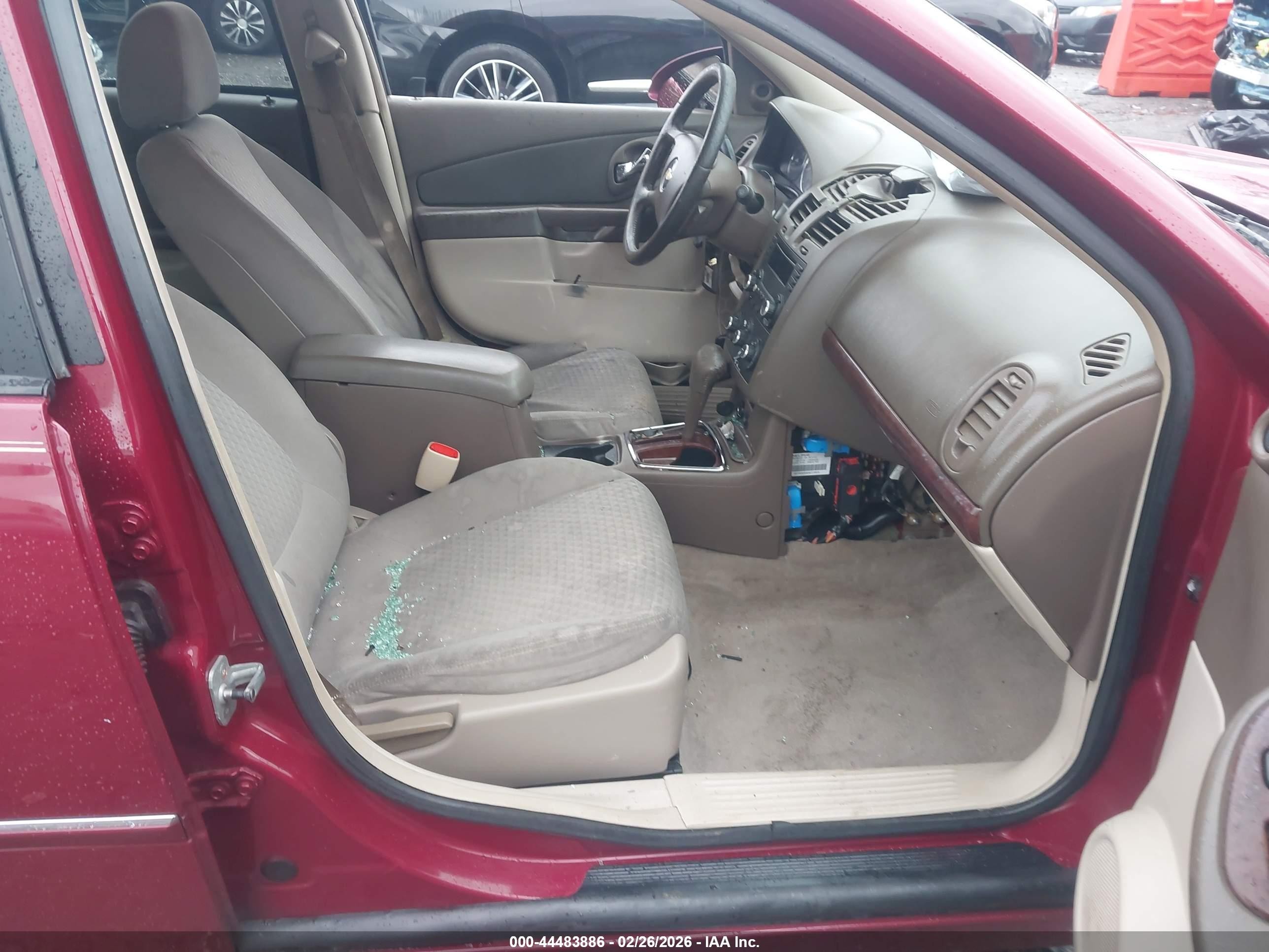 2006 Chevrolet Malibu Lt Бордовый vin: 1G1ZT51826F246353