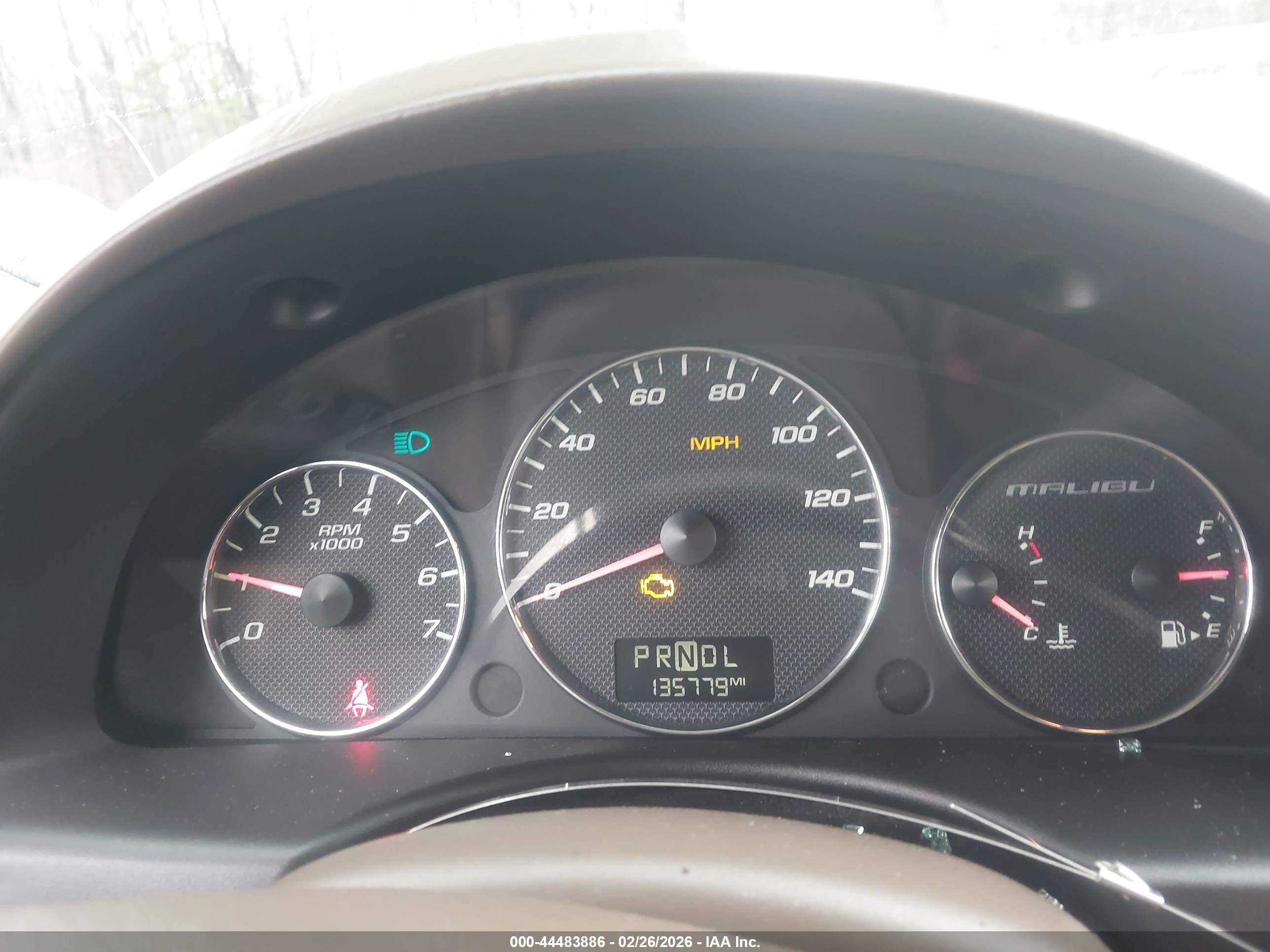 2006 Chevrolet Malibu Lt Бордовый vin: 1G1ZT51826F246353