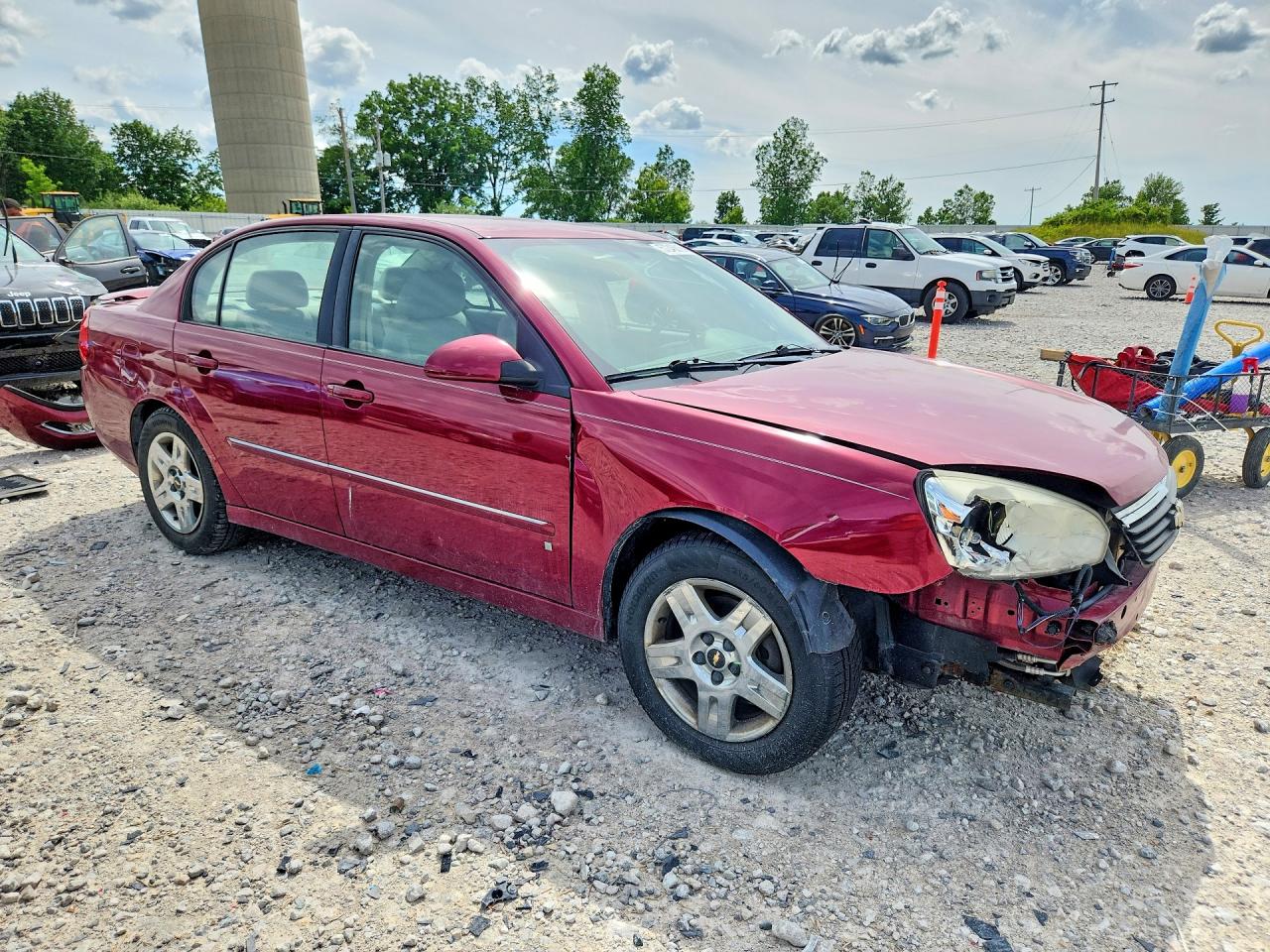 2006 Chevrolet Malibu Lt Red vin: 1G1ZT51846F241591