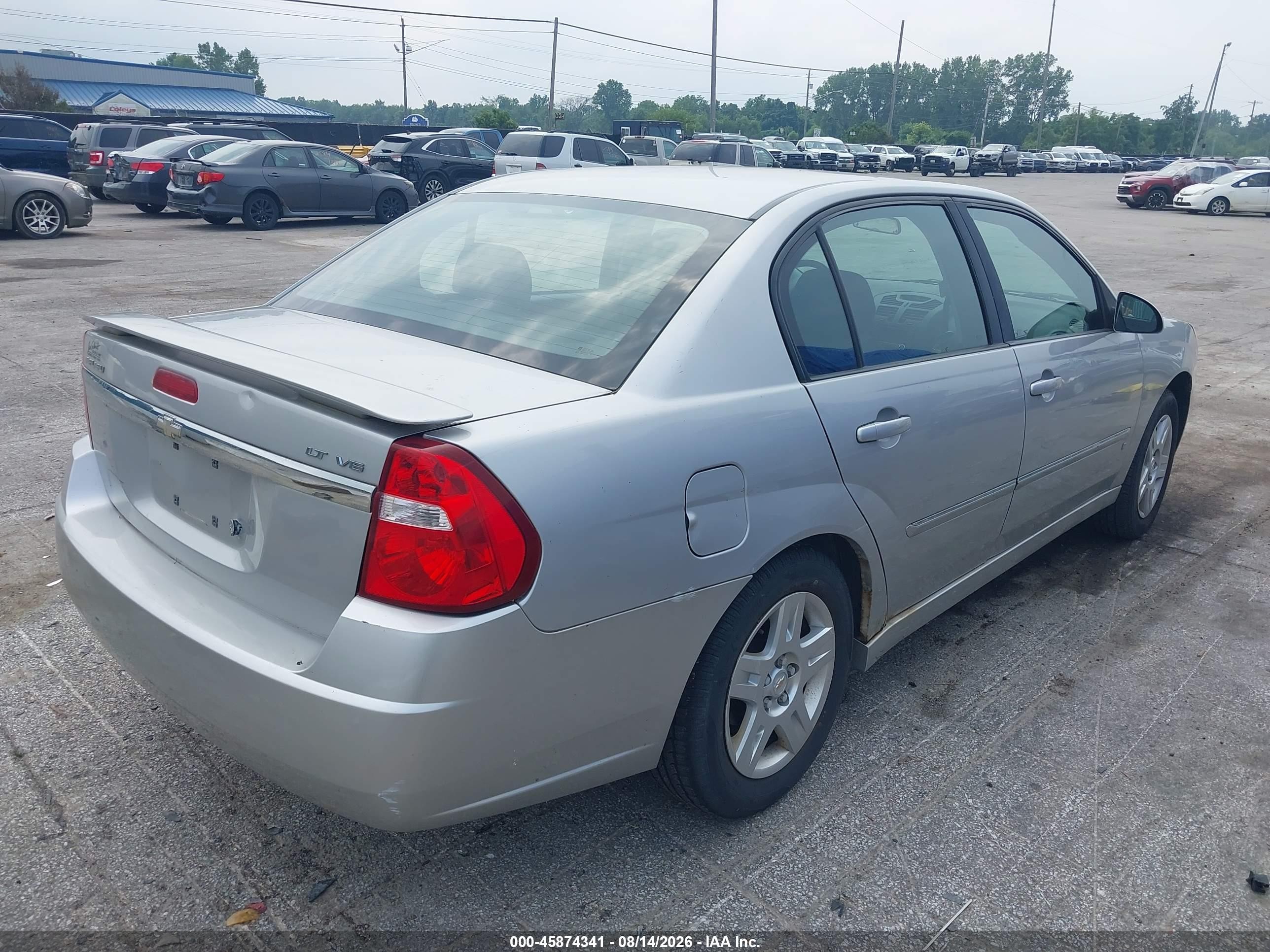 2006 Chevrolet Malibu Lt Серый vin: 1G1ZT51856F262028