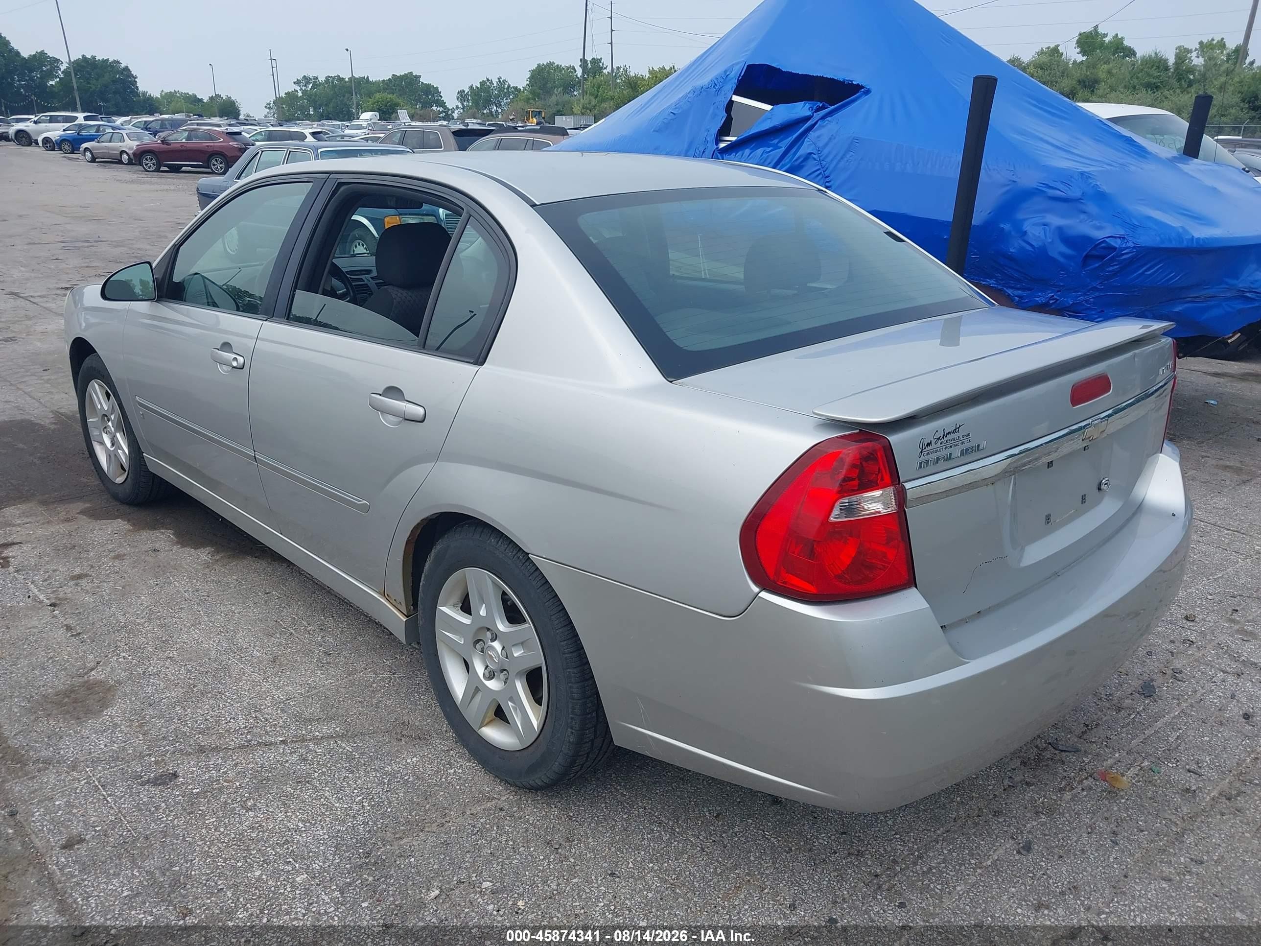 2006 Chevrolet Malibu Lt Серый vin: 1G1ZT51856F262028