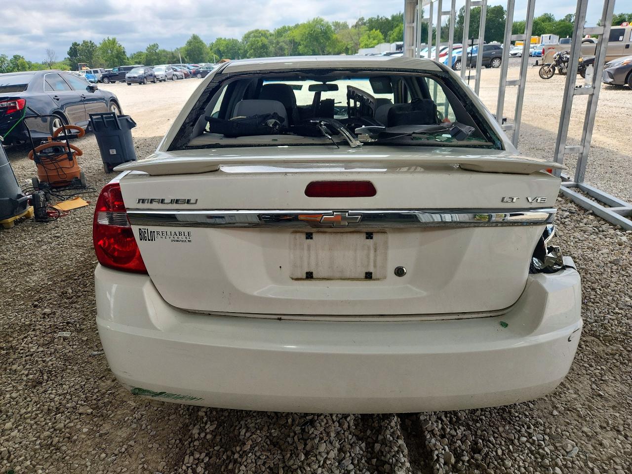 2006 Chevrolet Malibu Lt White vin: 1G1ZT51876F108601